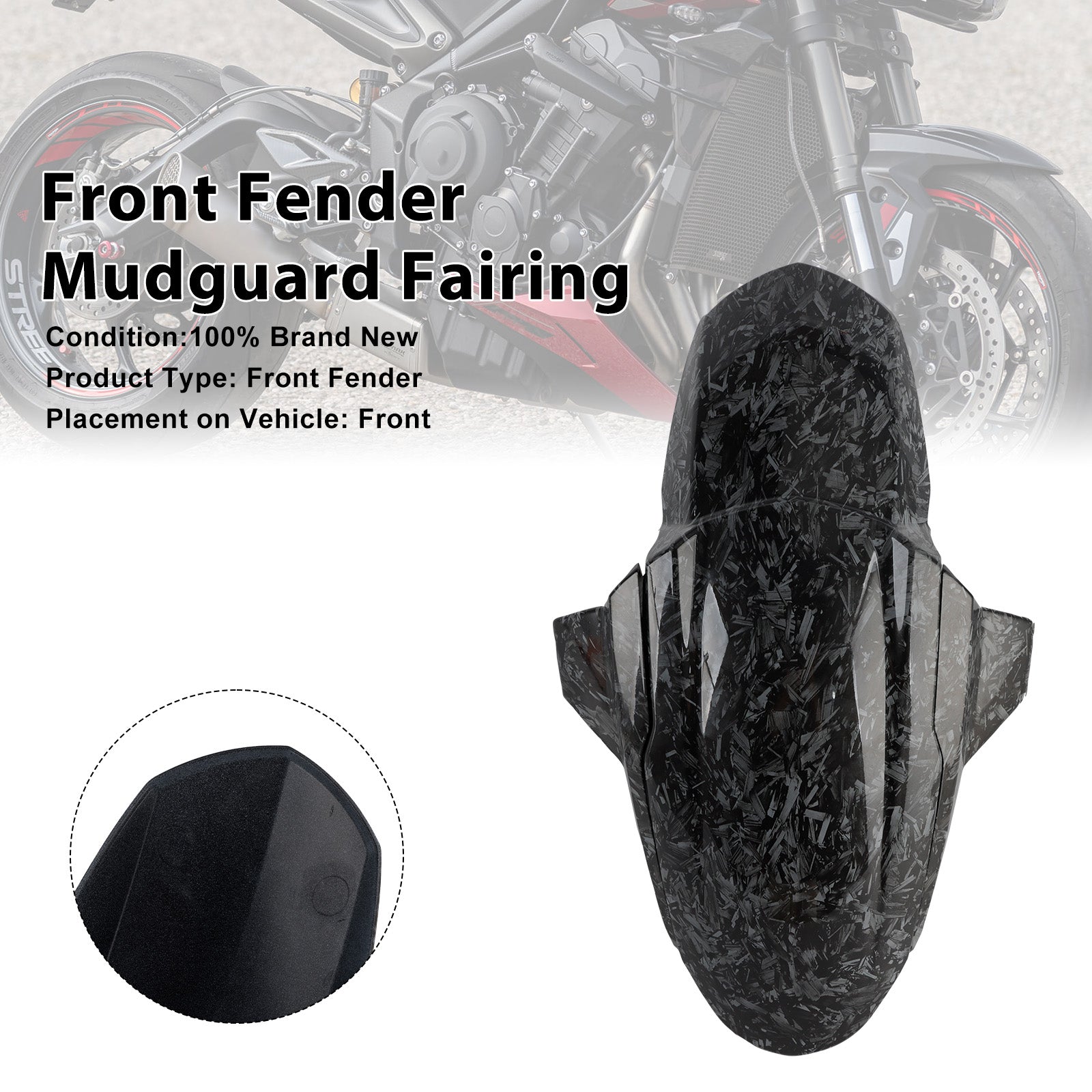 Carénage de garde-boue avant Street Triple 765 R RS 2020-2025