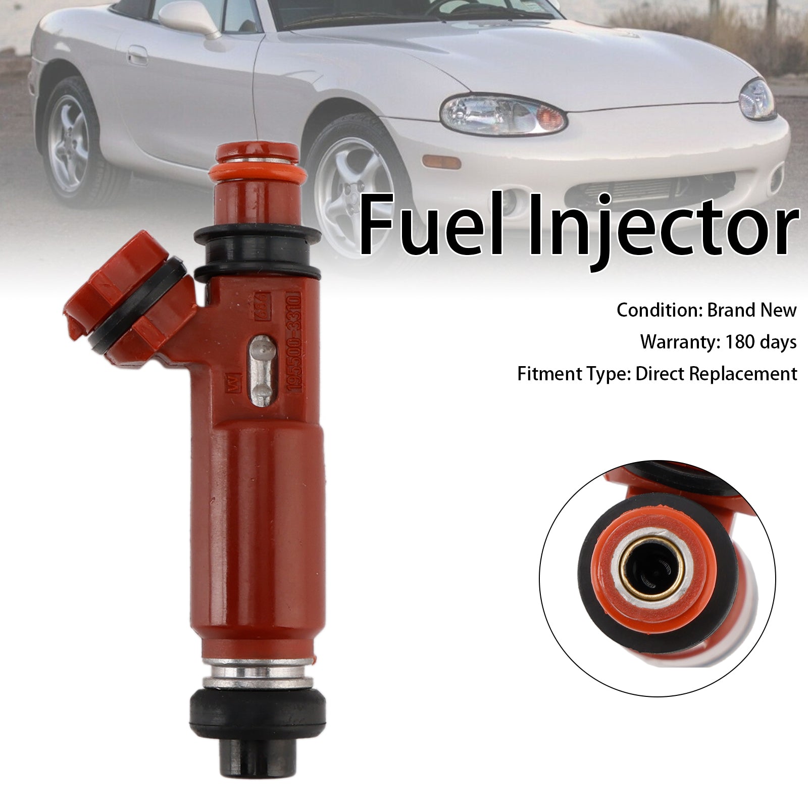 1999-2001 Mazda Miata 1.8L 1 st bränsleinsprutare 195500-3310 1955003310