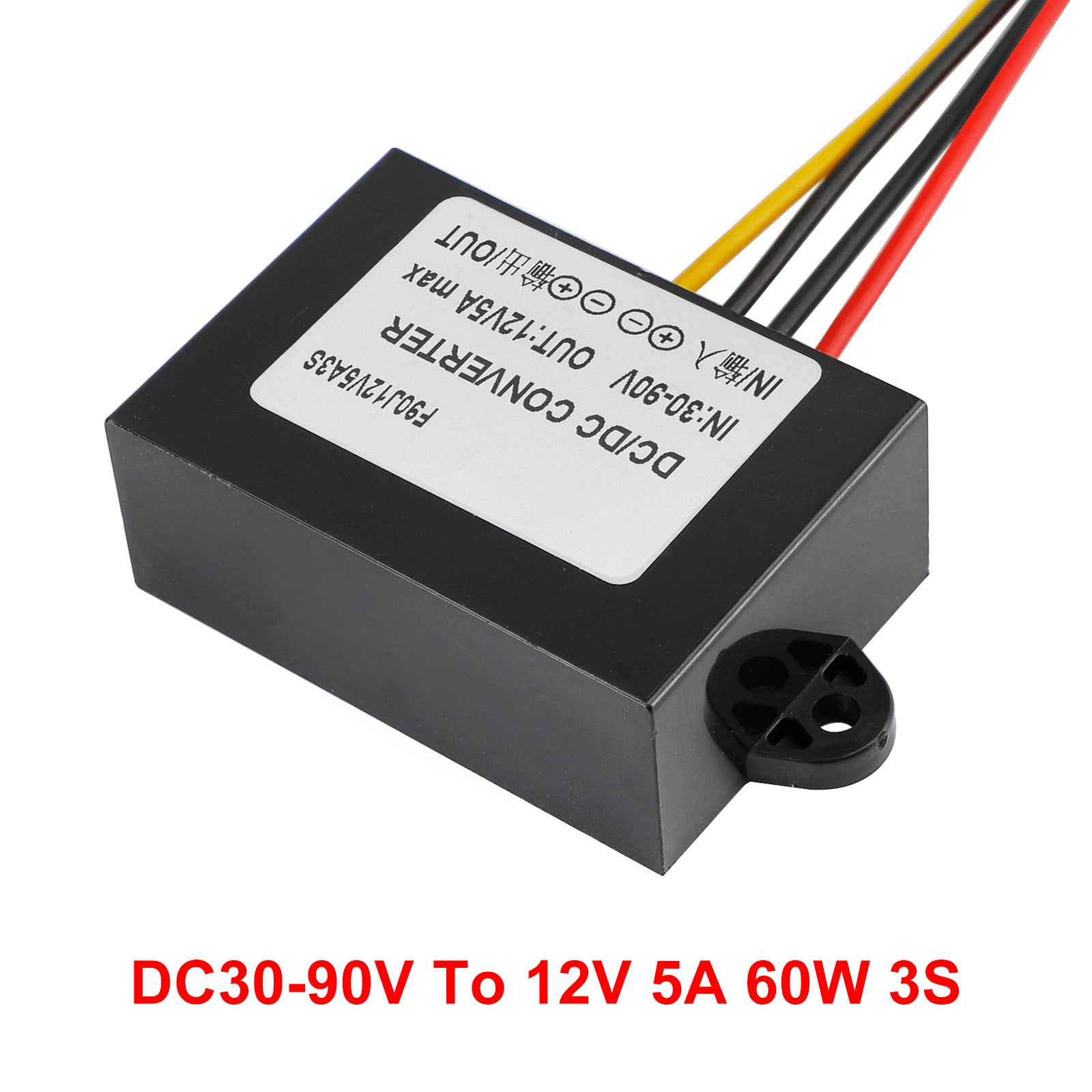 Waterproof DC-DC Converter 30-90V Step Down to 12V Power Supply Module 5A 60W