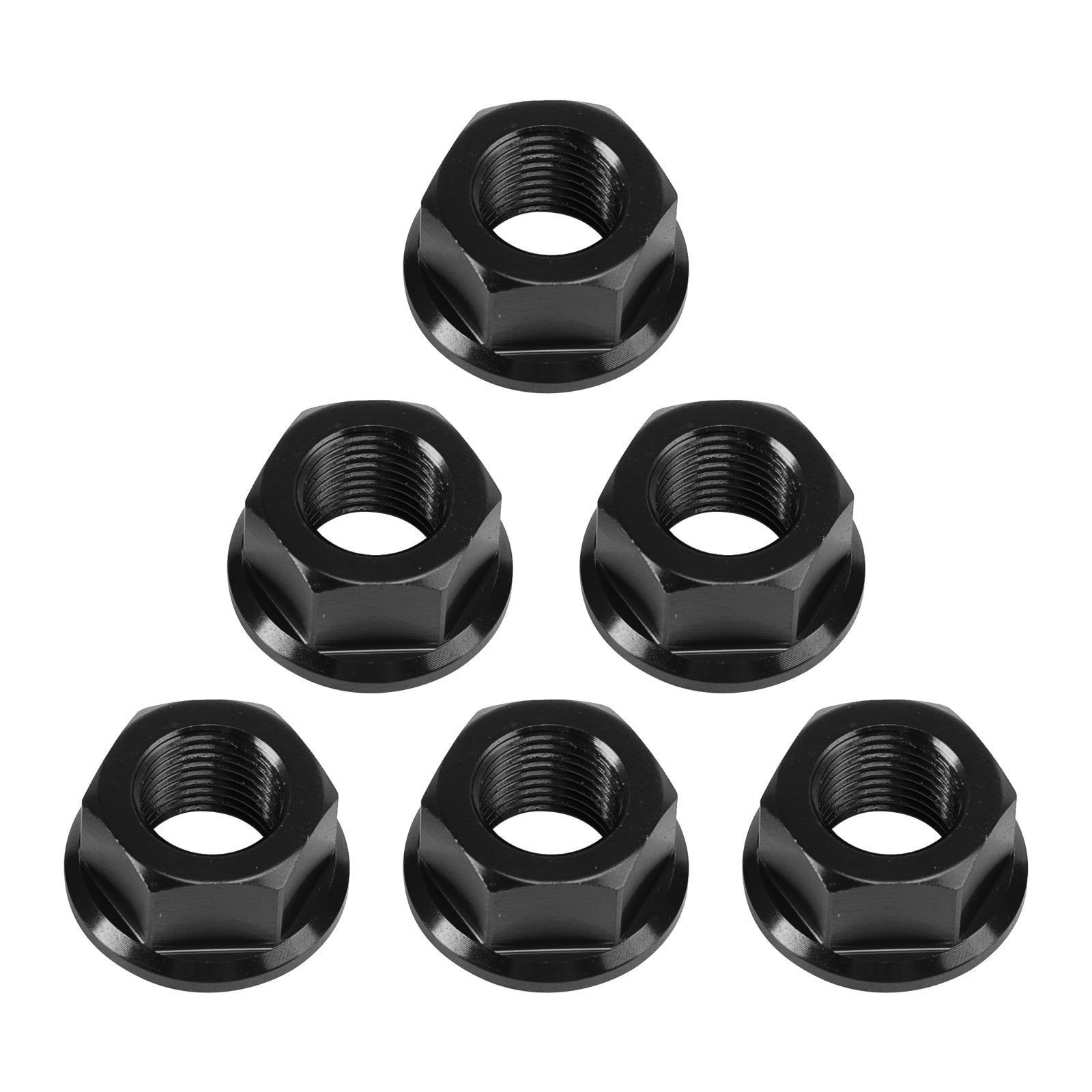 6x achtertandwielmoeren M10 x 1 mm voor Ducati Panigale V2 V4 V4S 1199 1299 12-24