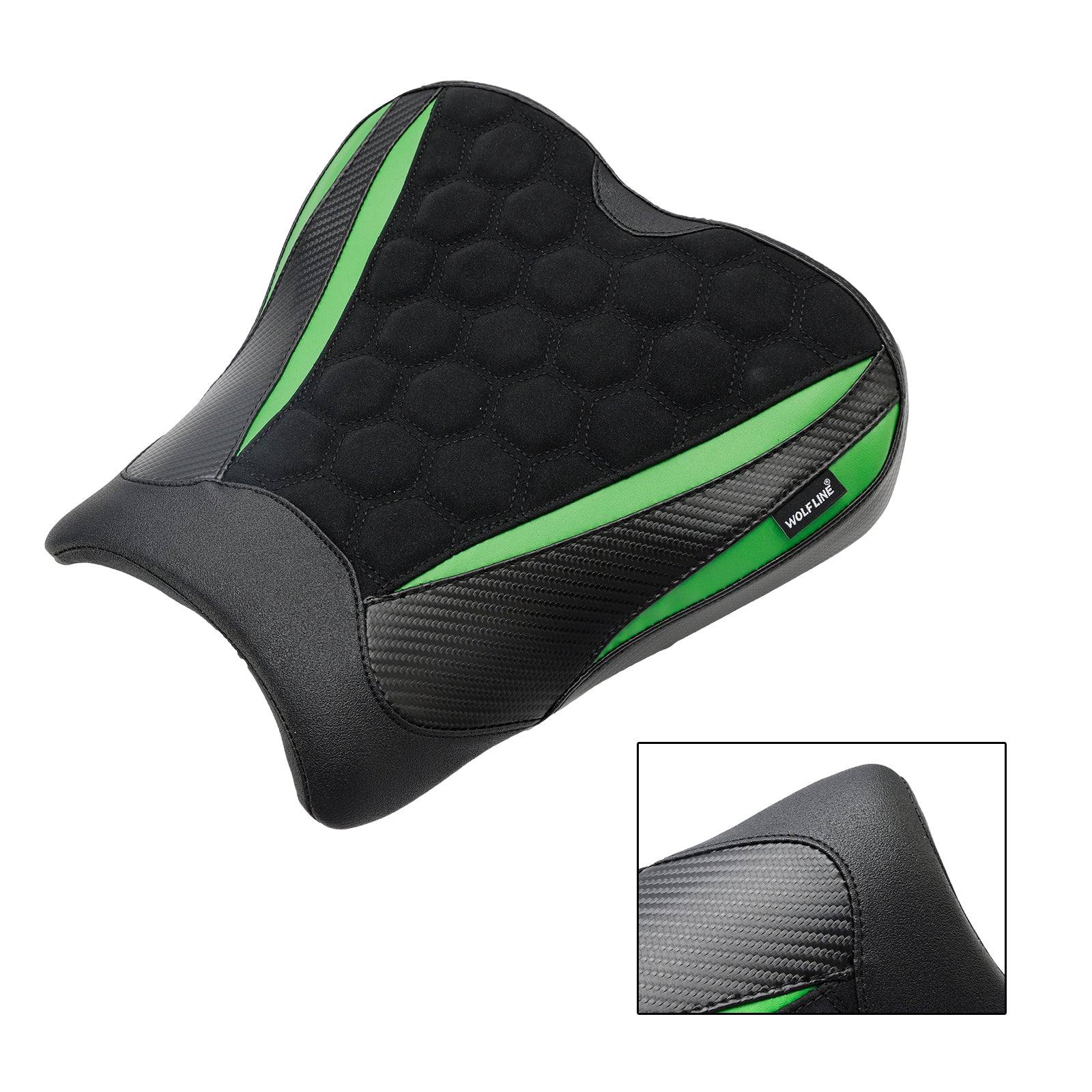 2023 Kawasaki Ninja ZX-4R ZX-4RR Front Raider Seat Driver Cushion Pu Greena
