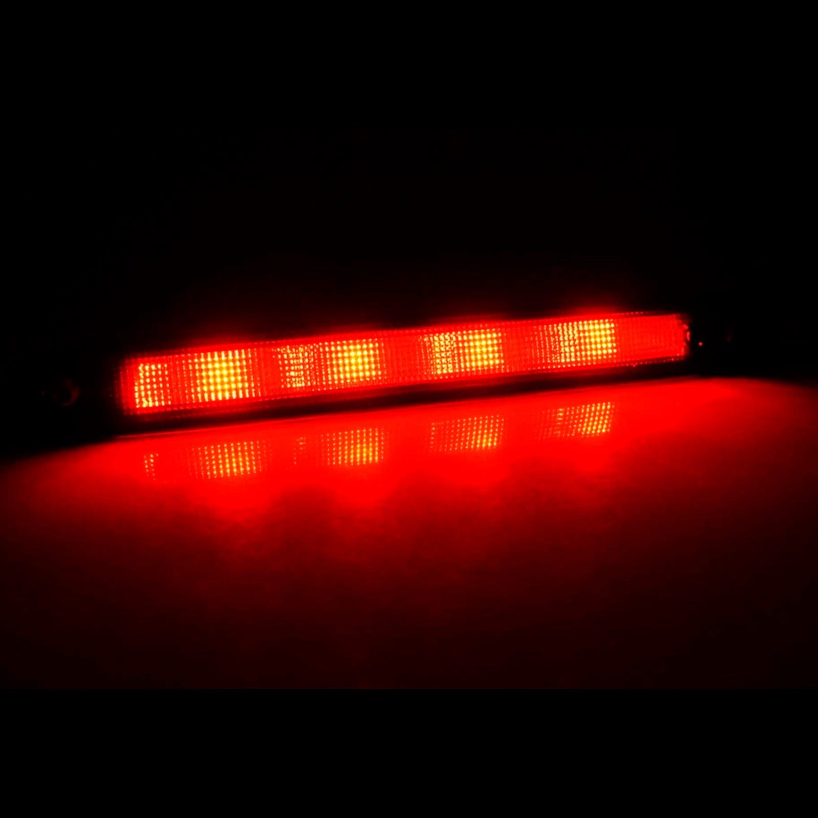 Luz de freno trasera de alto nivel, negra, tercera parada, para Citroen C1, Peugeot 107