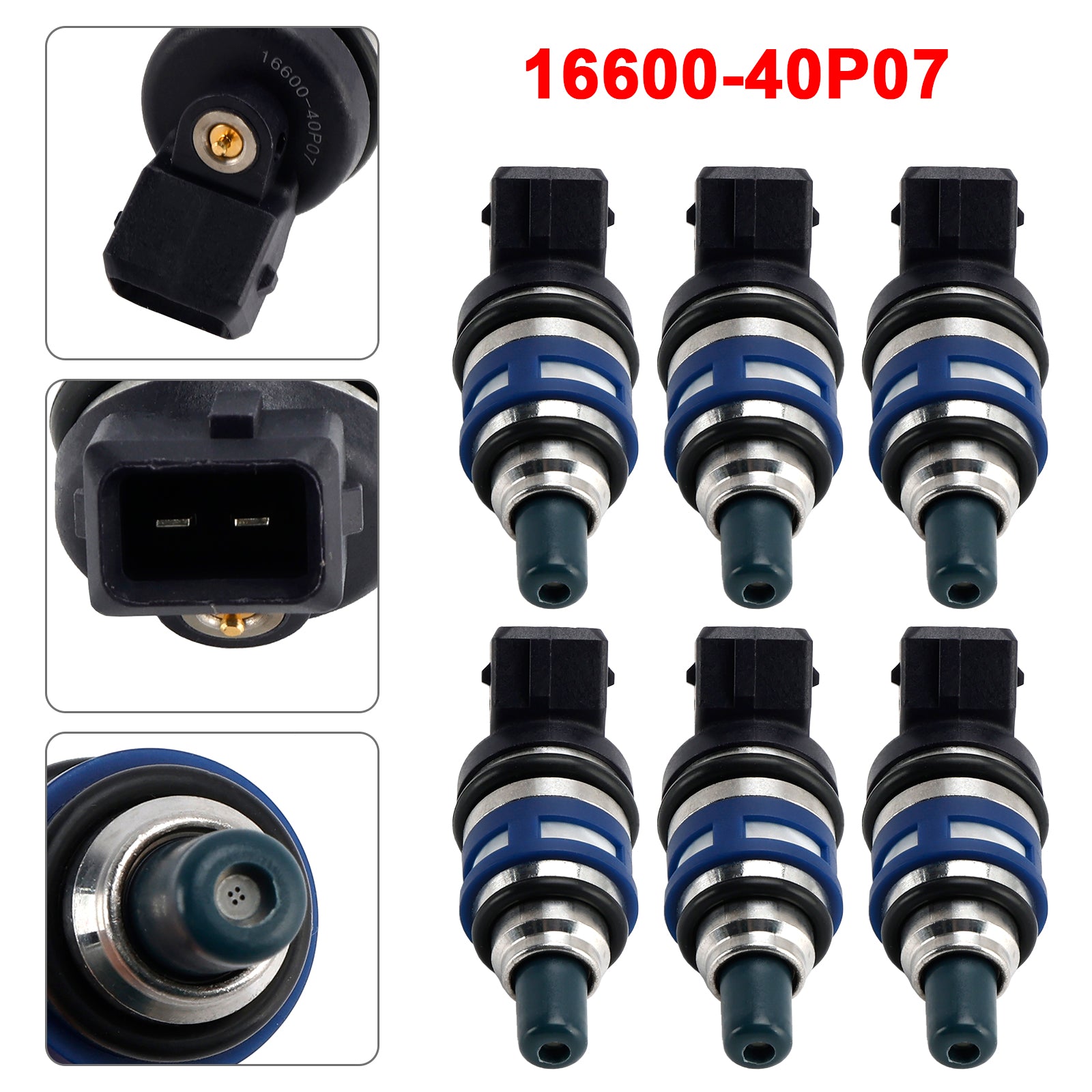 1989-1996 Nissan 300ZX Z32 3.0L TURBO V6 6Pcs Fuel Injector 16600-40P07