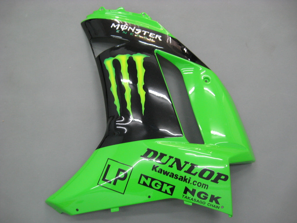 2007-2008 KAWASAKI ZX6R 636 Kit de camence d'injection Bodywork Plastic Abs