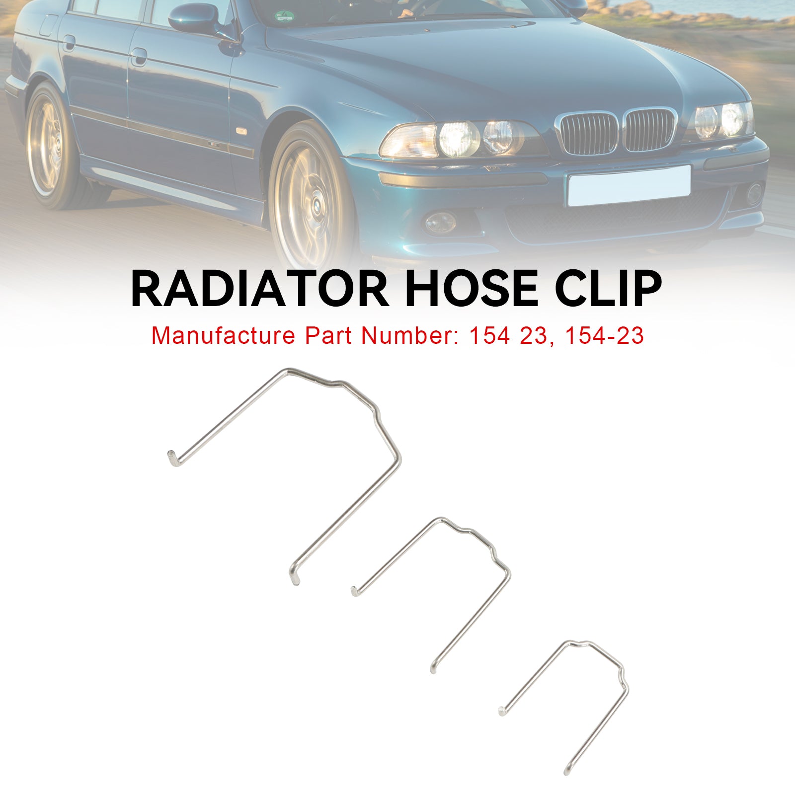 Radiatorslang Clip Fit BMW E39 E38 E60 E90 745Li X5 E46 325I 328I M3 540I 740Il