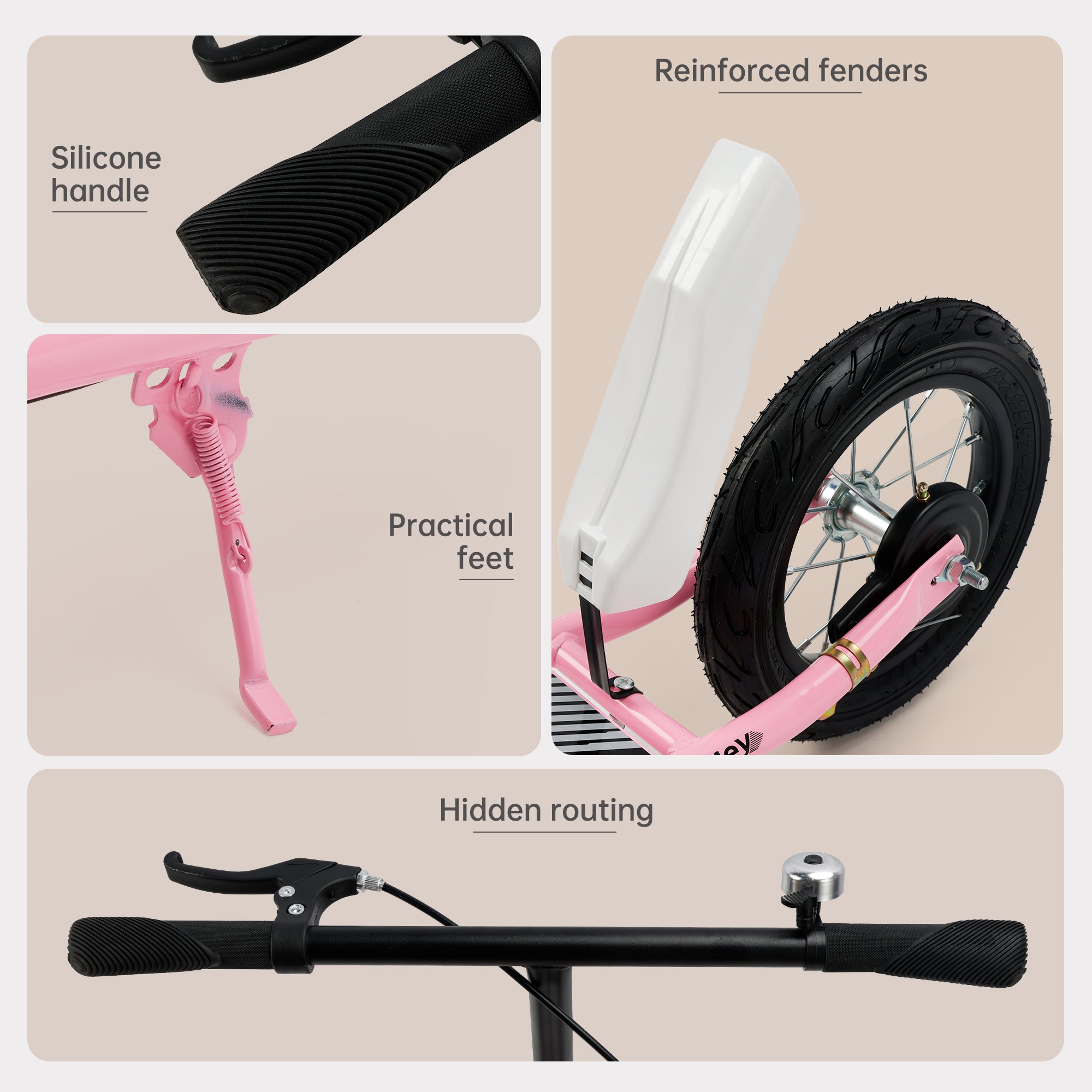 12" Veľké hladké valcovanie gumových vzduchových pneumatík, tlmiace nárazy, skladacia kolobežka pre dospelých a tínedžerov