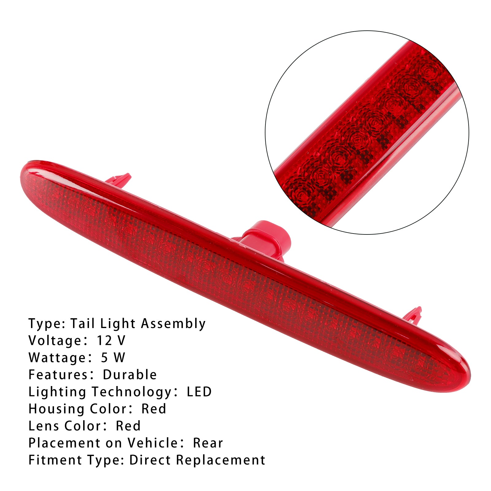 2006-2009 Pontiac Solstice GXP Red LED LED 3. tretie brzdové zastavovacie svetlo LAMP 28K