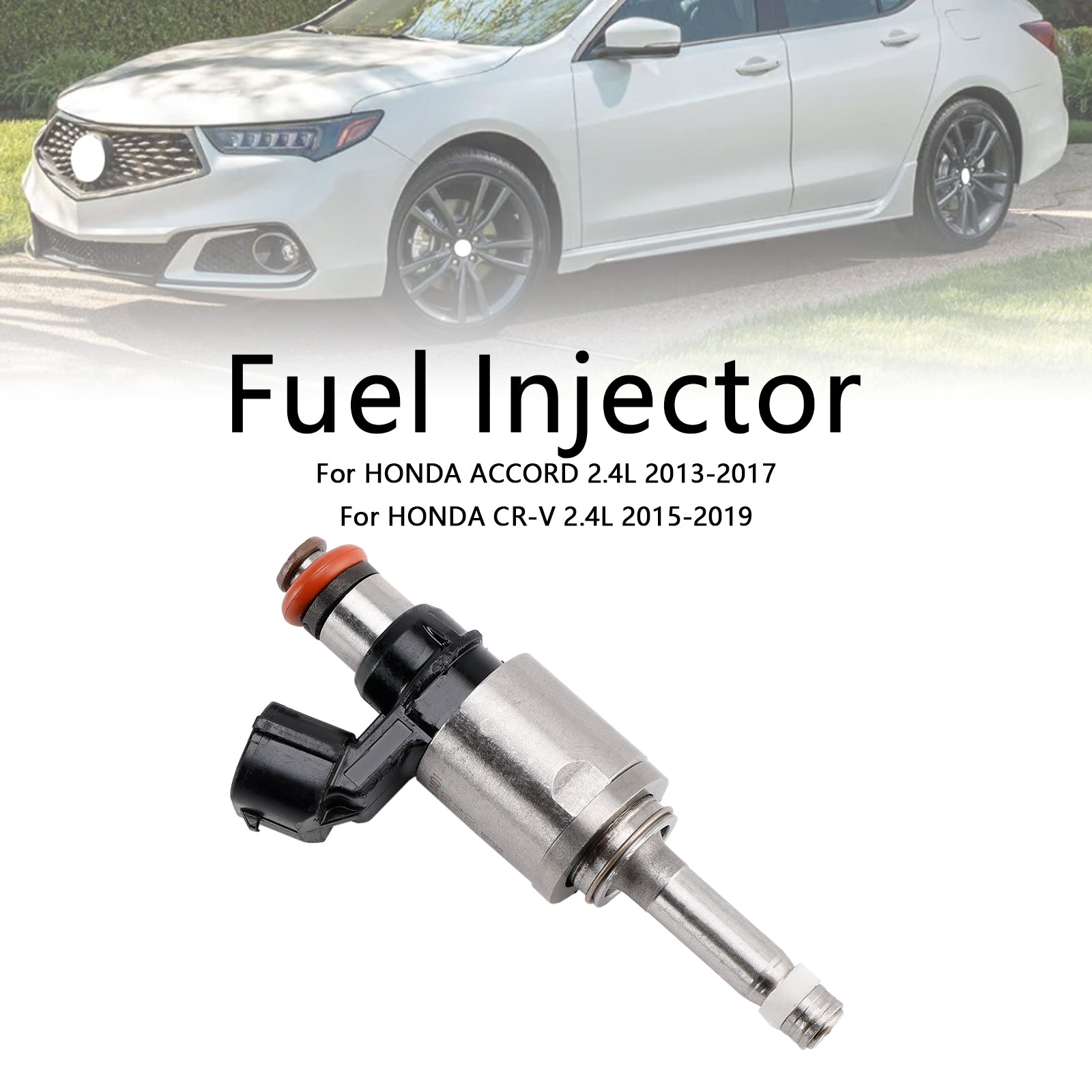 1 inyector de combustible 16450-5LA-A01 compatible con CR-V TLX 2.4L 2015-2019 compatible con Acura