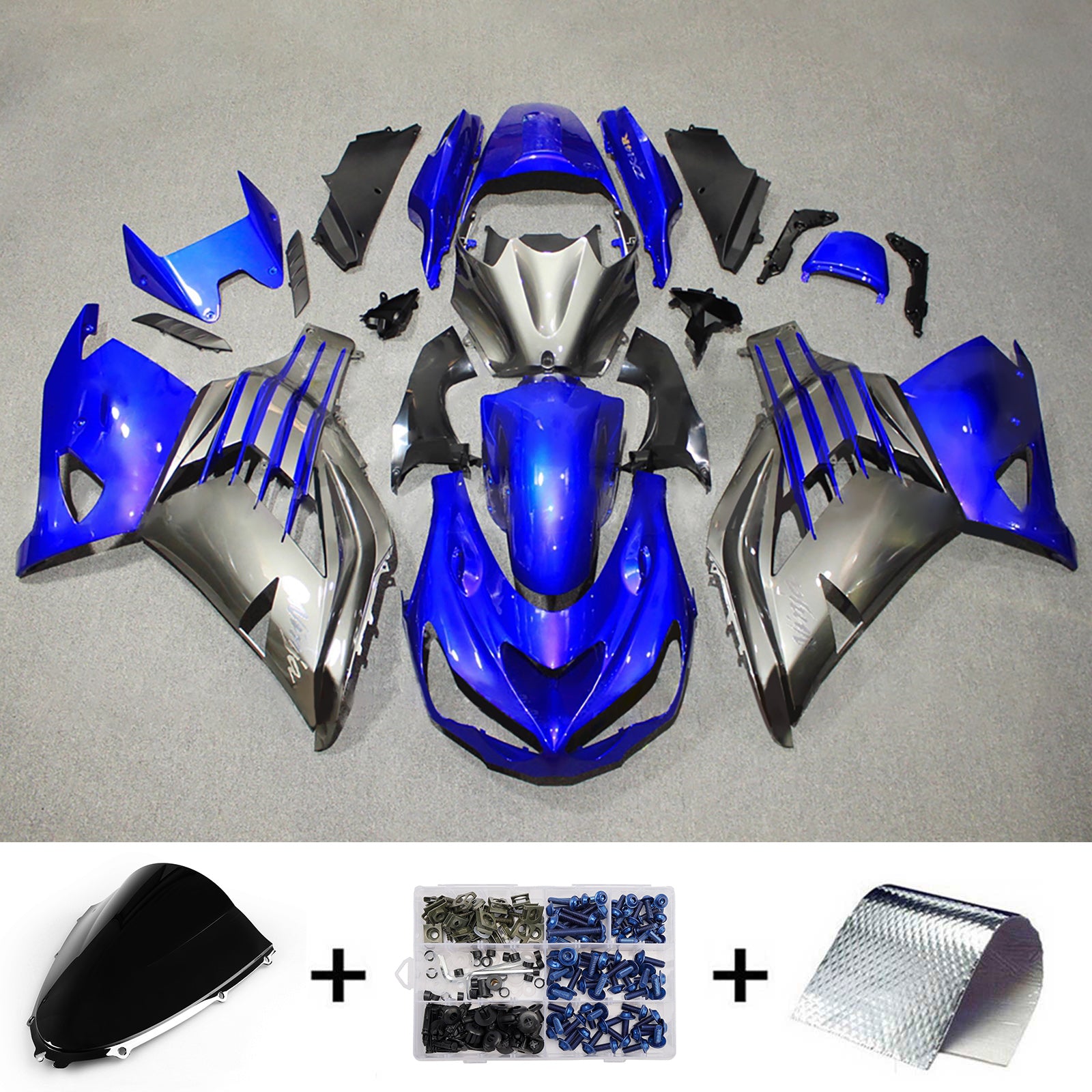 Injection Fairing Kit Bodywork fit For Kawasaki ZX14R ZZR1400 2012-2025
