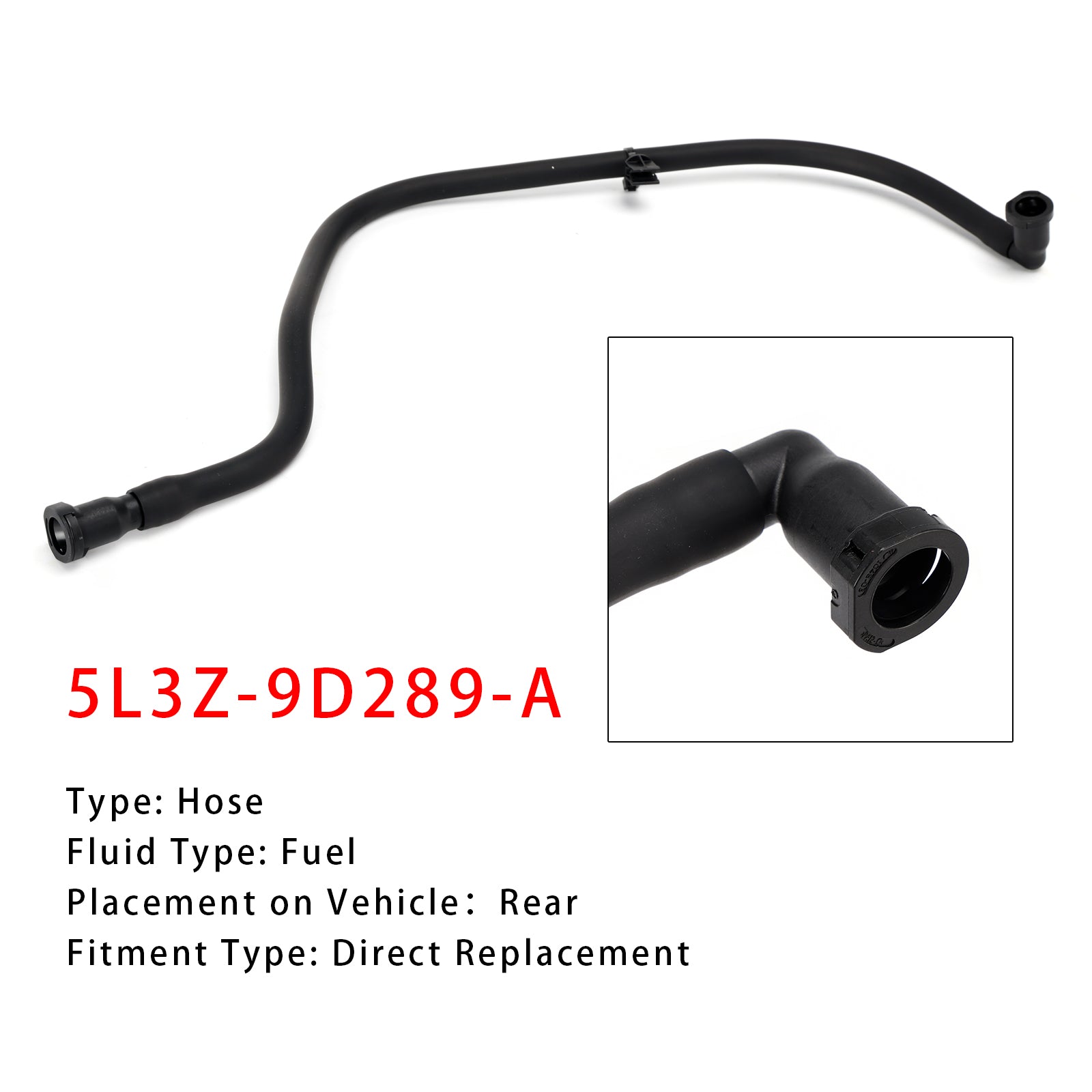 Fuel Vapor Separator Purge Hose 5.4L V8 5L3Z-9D289-A For Ford F-150 2005-2008