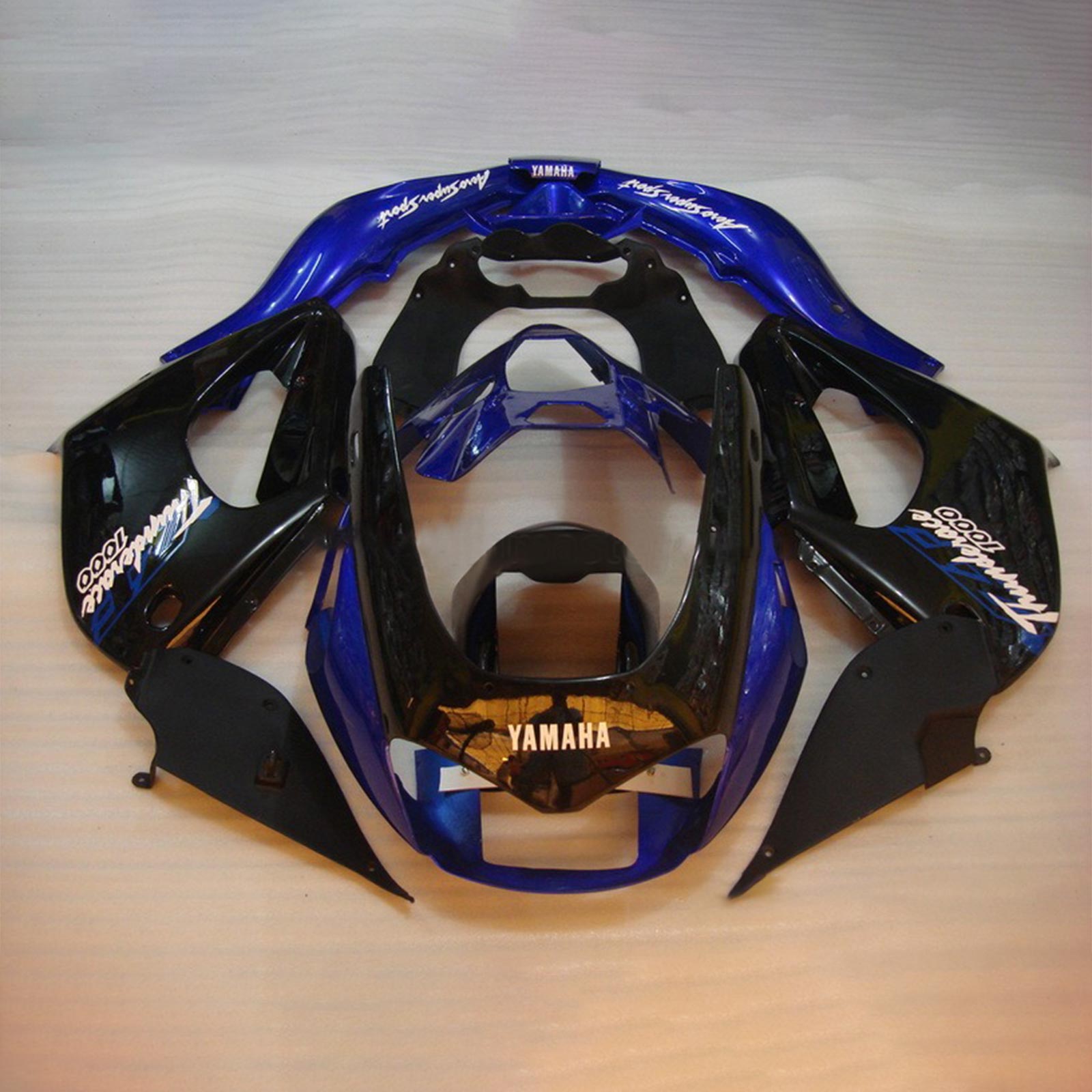 1997-2007 Yamaha YZF1000r Thunderace Amotopart Injeksjon Fairing Kit Bodywork ABS #104