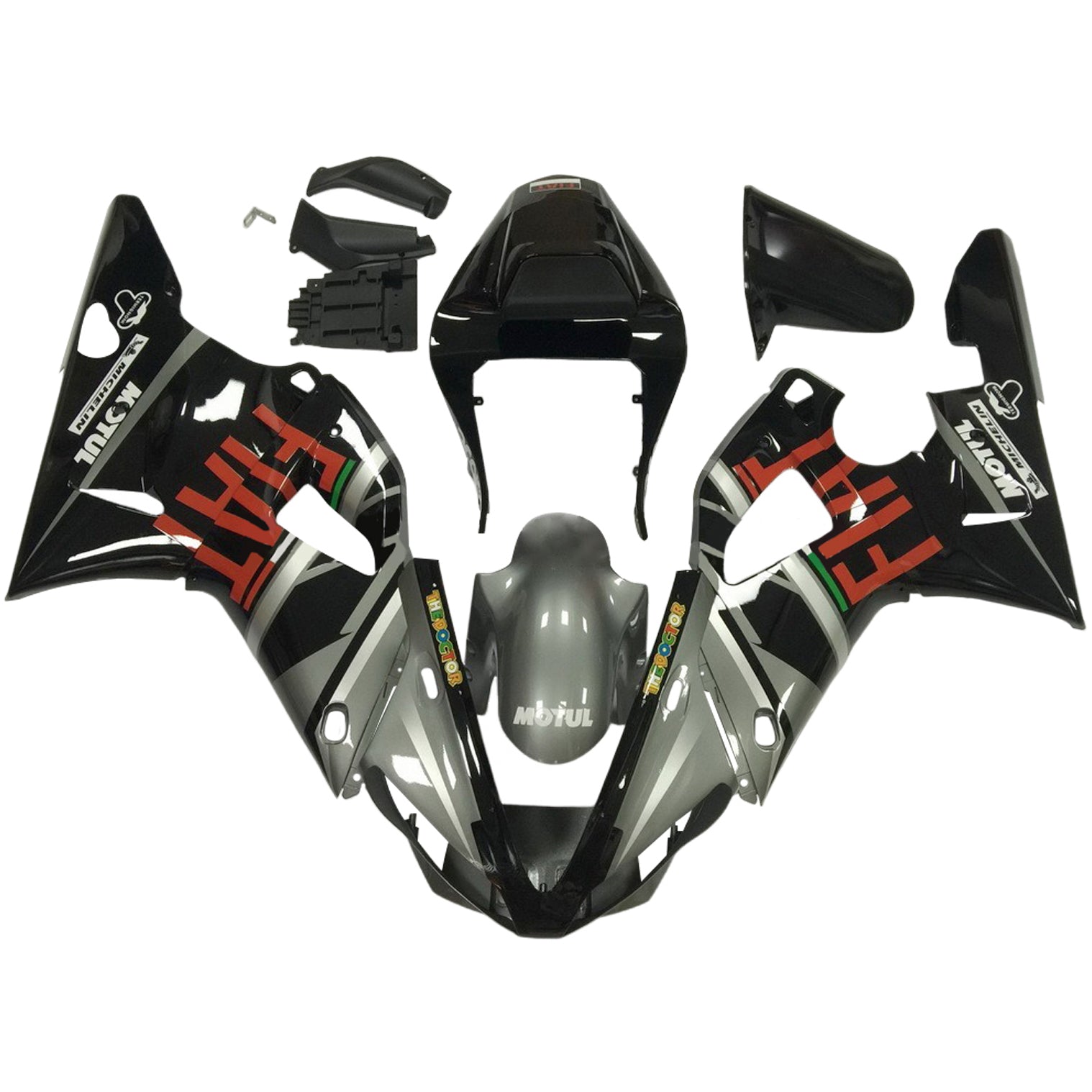 2000-2001 Yamaha YZF 1000 R1 Kit de carénage d'injection carrosserie plastique ABS