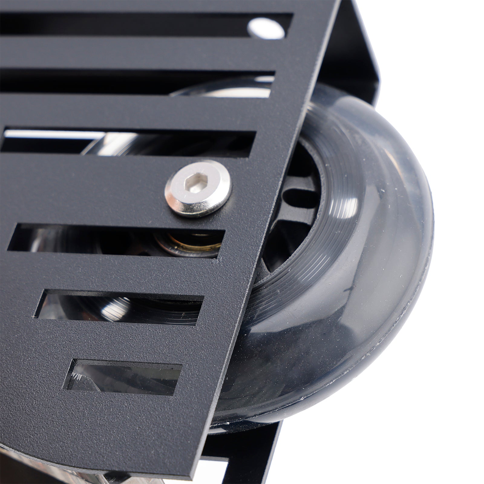 6.6FT ronde buis rollende bibliotheek schuifladder hardwareset met rem