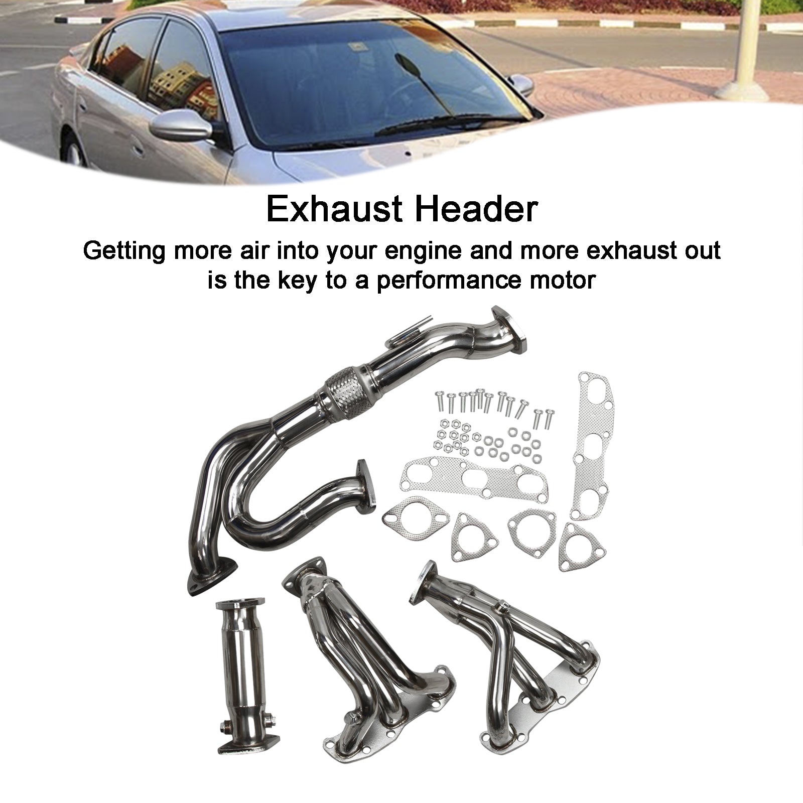 En-tête d'échappement s'échappement nissan altima vq35de v6 3.5 02-06 Modèles manuels