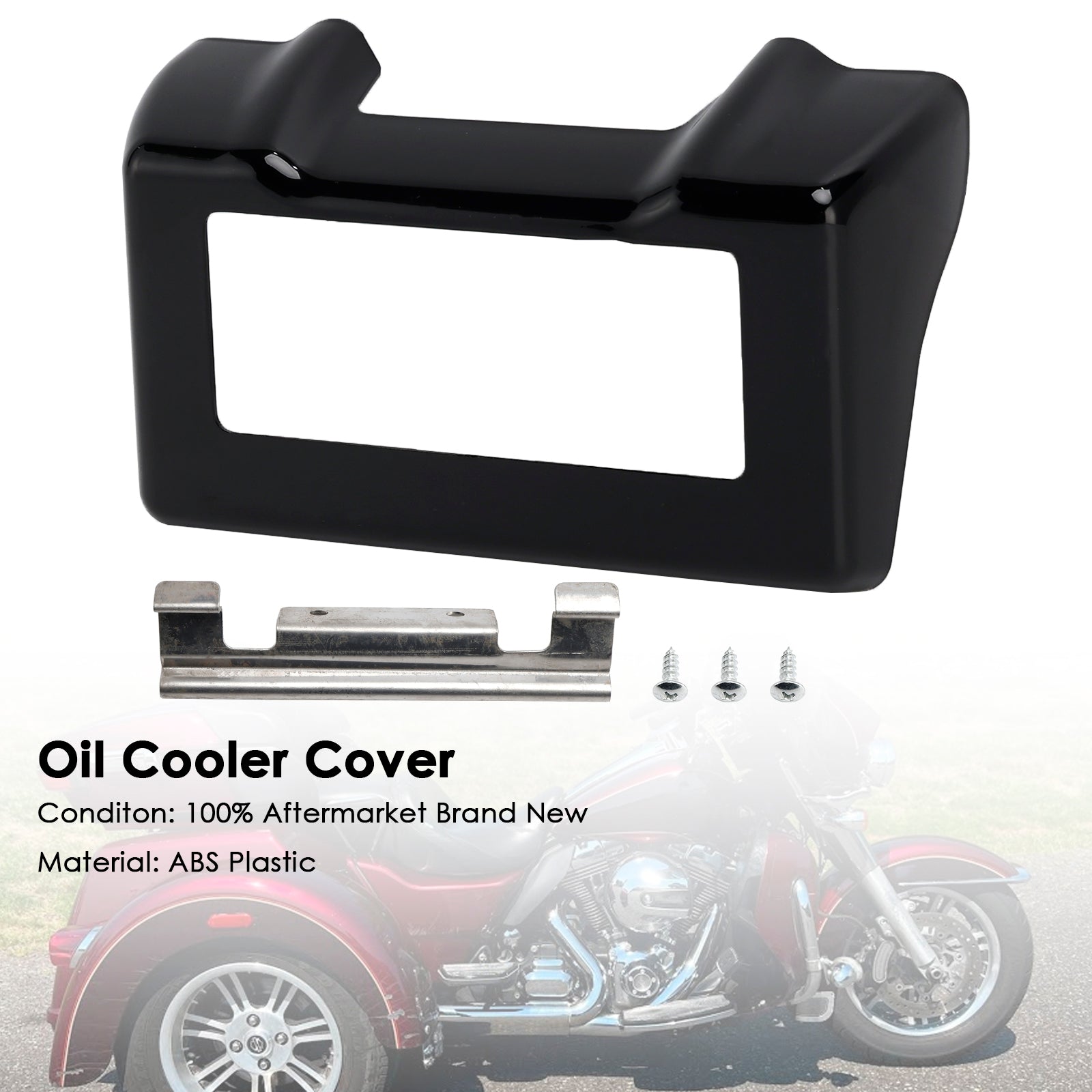 Oil Cooler Cover Fit For Touring Road King Street Glide 2011-2016