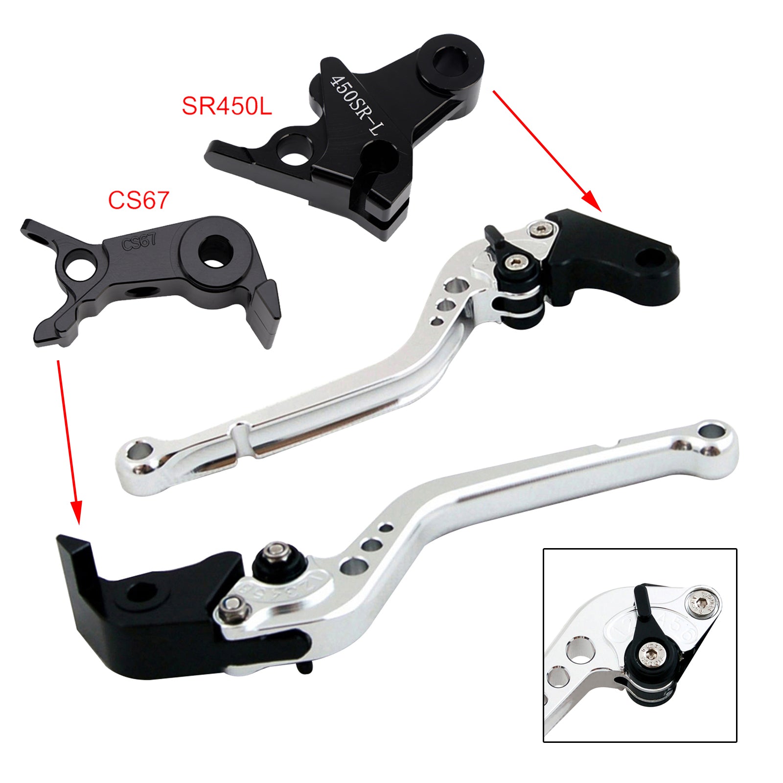 Long Clutch Brake Lever fit for VOGE DS900X 900DSX 2024-2026