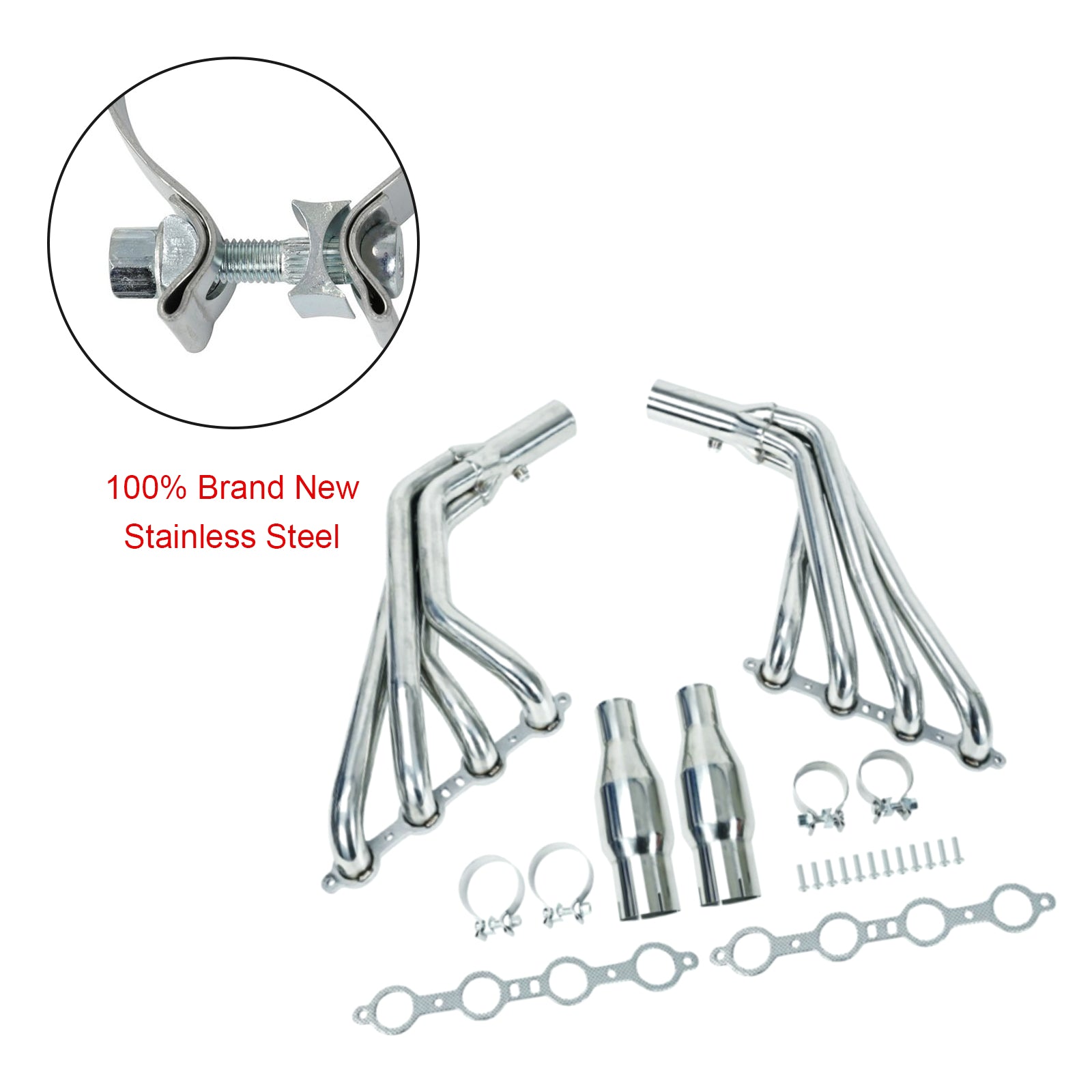 Long Tube Stainless Manifold Headers Fit Chevy Camaro SS LS3 6.2L V8 2010-2015