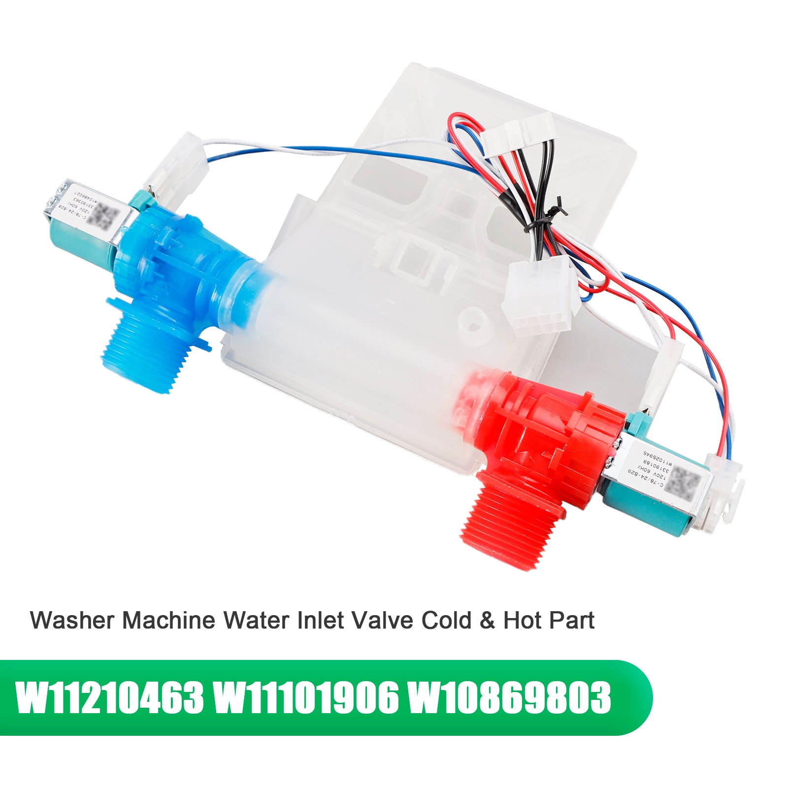 Washer Machine Water Inlet Valve Cold & Hot Part W11210463 W11101906 W10869803
