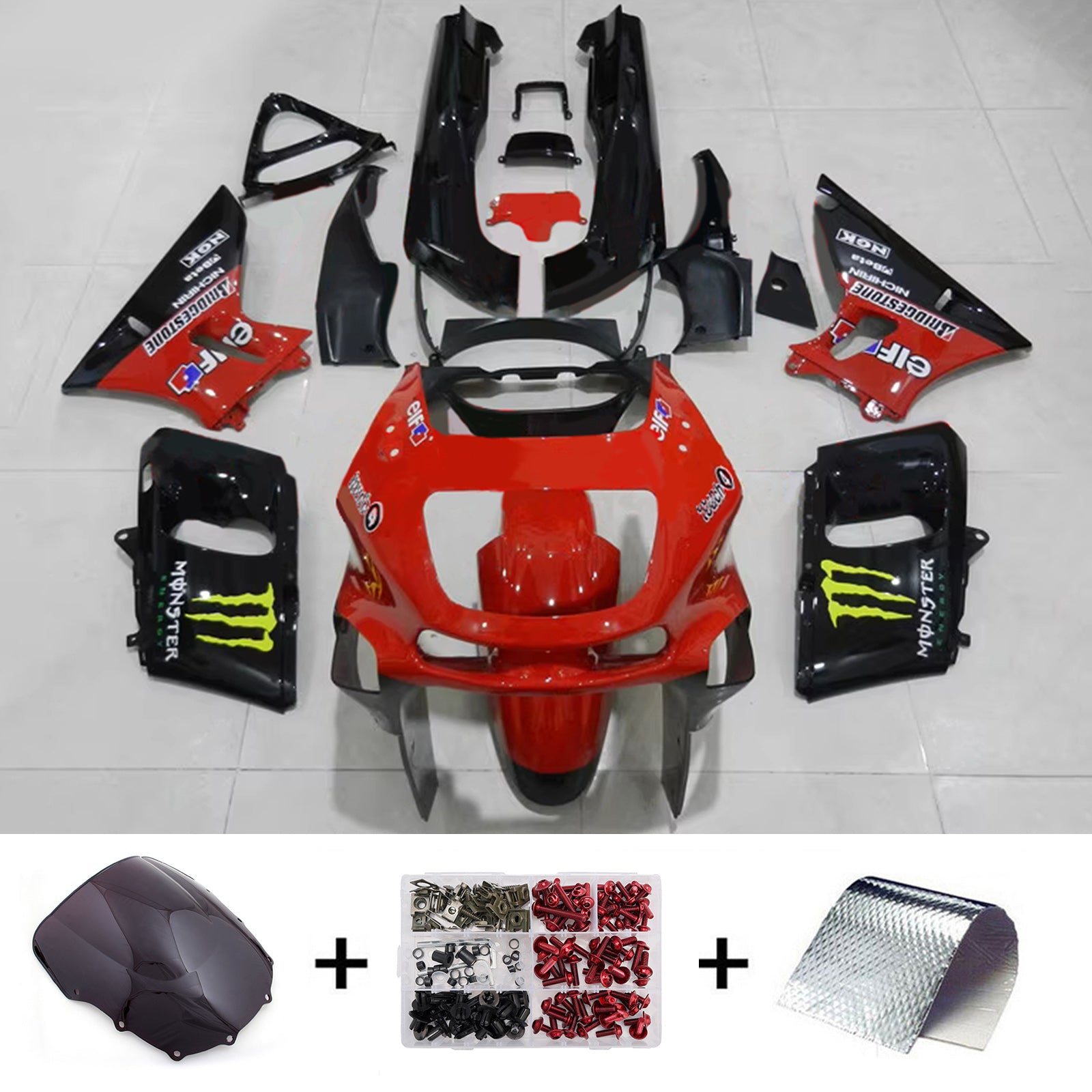 Injection Fairing Kit Bodywork Plastic ABS fit For Kawasaki ZZR400 1993-2007 ZZR600 1998-2003