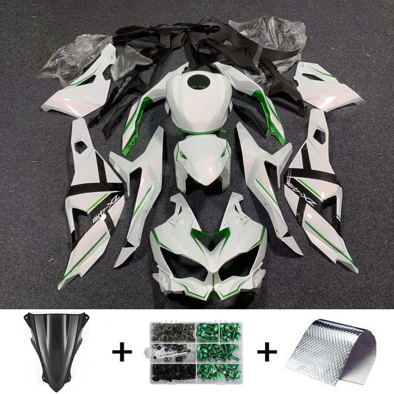 2019-2025 Kawasaki Ninja ZX-25R Amotopart Injection Fairing Kit Bodywork ABS #104