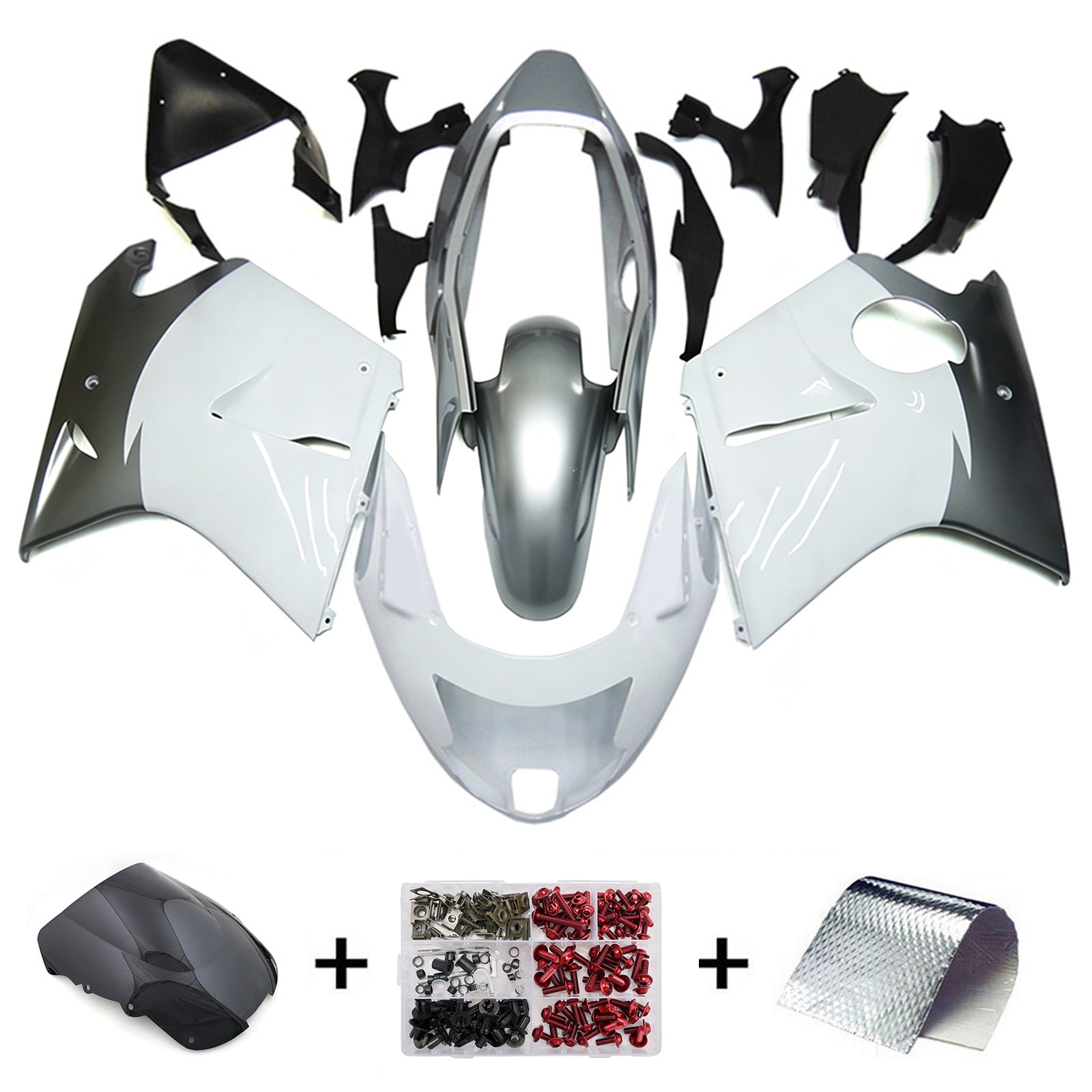 Injection Fairing Kit Bodywork ABS For Honda CBR1100XX SuperBlackBird 1996-2007