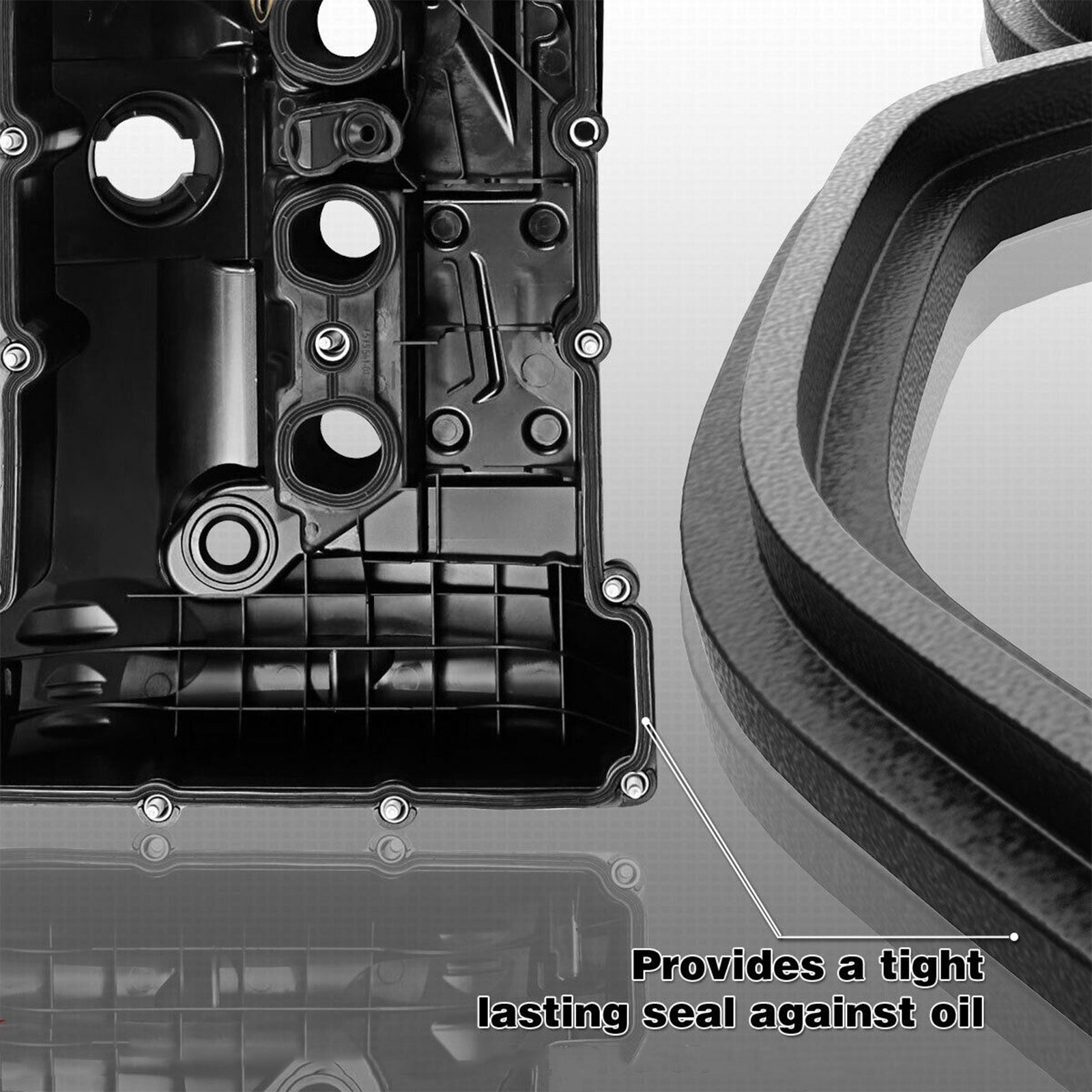 2008 BMW 528xi L6 3.0L DOHC Petrol Valve Cover w/ Gasket Bolts 11127552281 URO011833