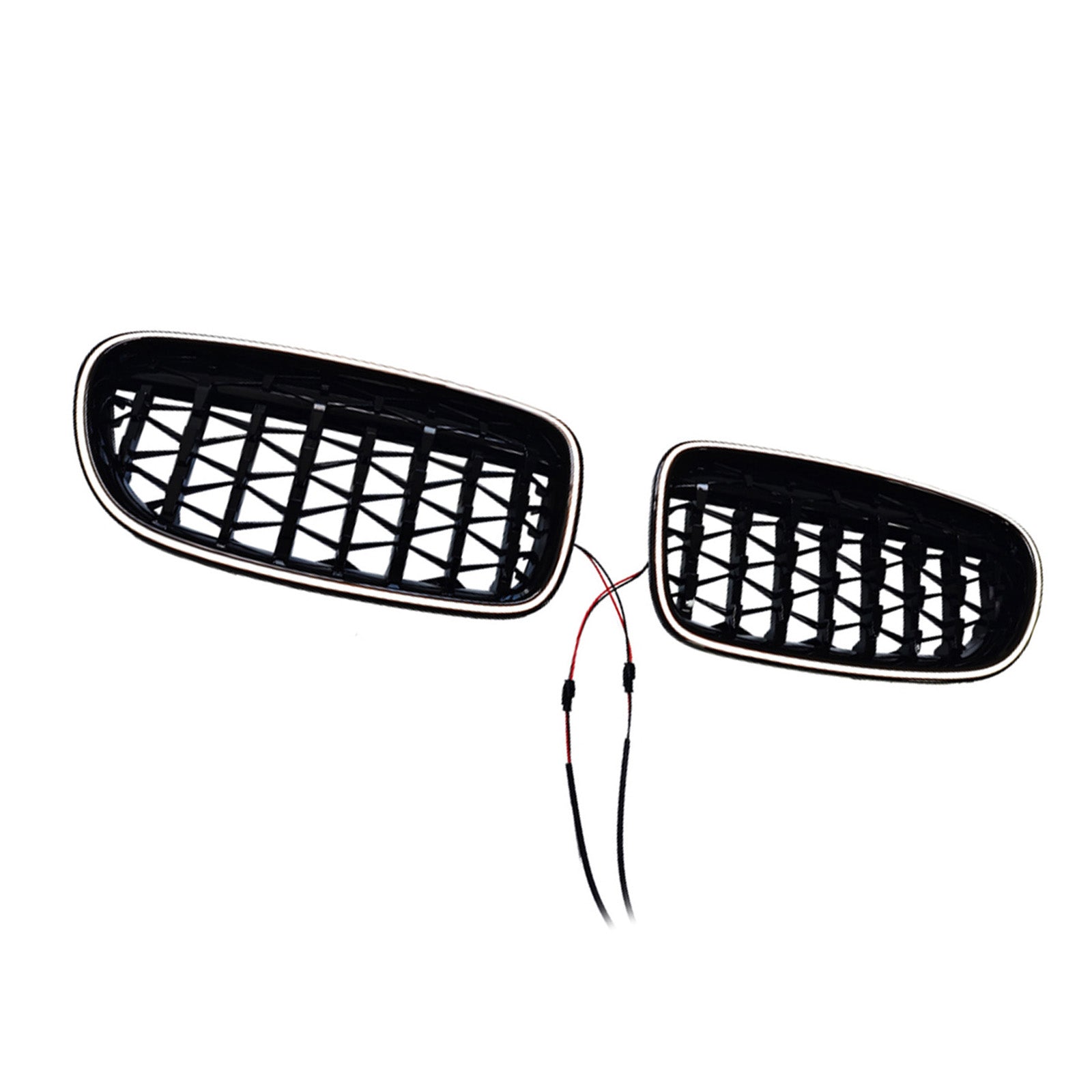 11.2009-02.2017 For BMW 5-Series F11 Touring Gloss Black Kidney Bumper Grill Grille 51137200727 51137200728