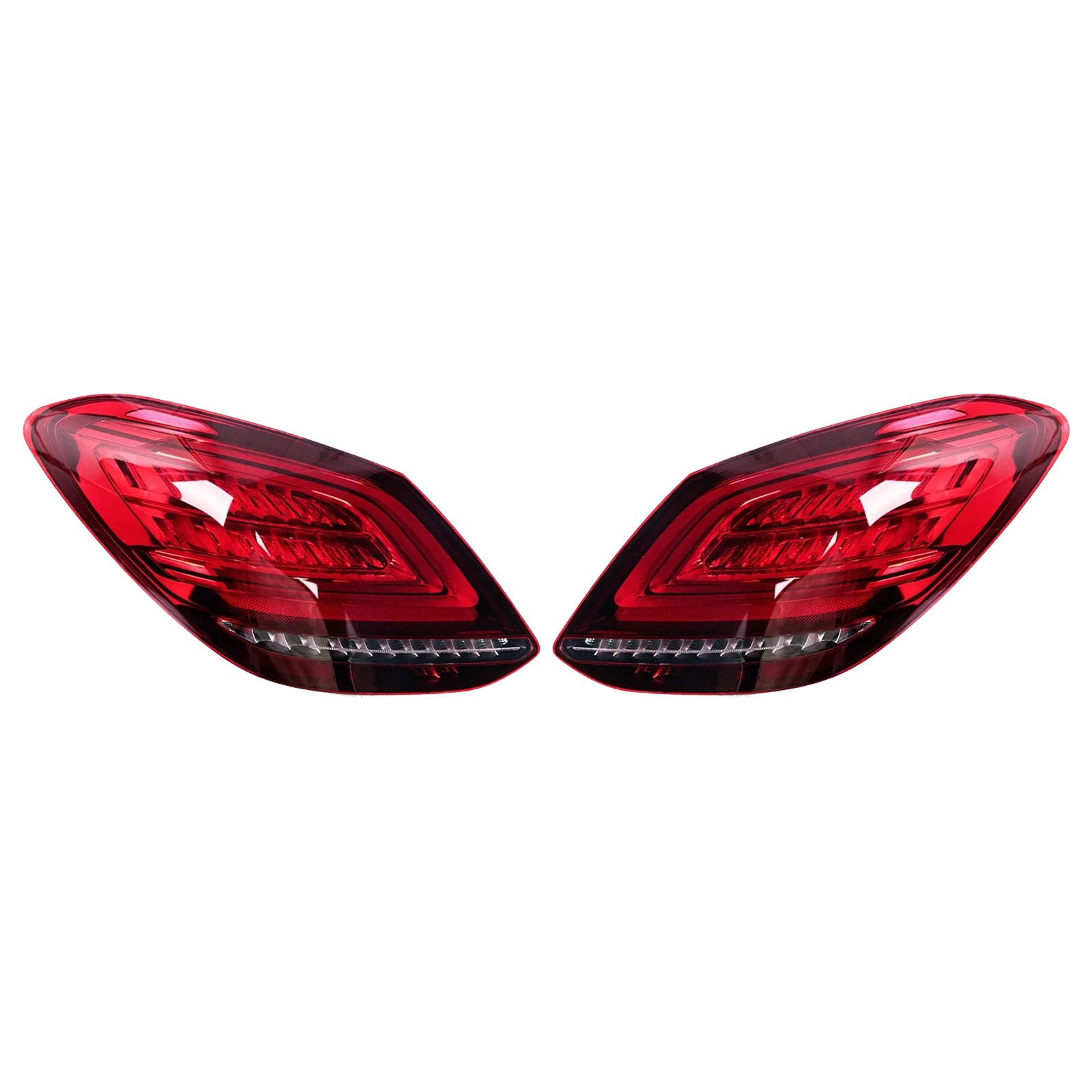 Left+Right LED Rear Tail Light Brake Lamp For Mercedes C-Class W205 2019-2021