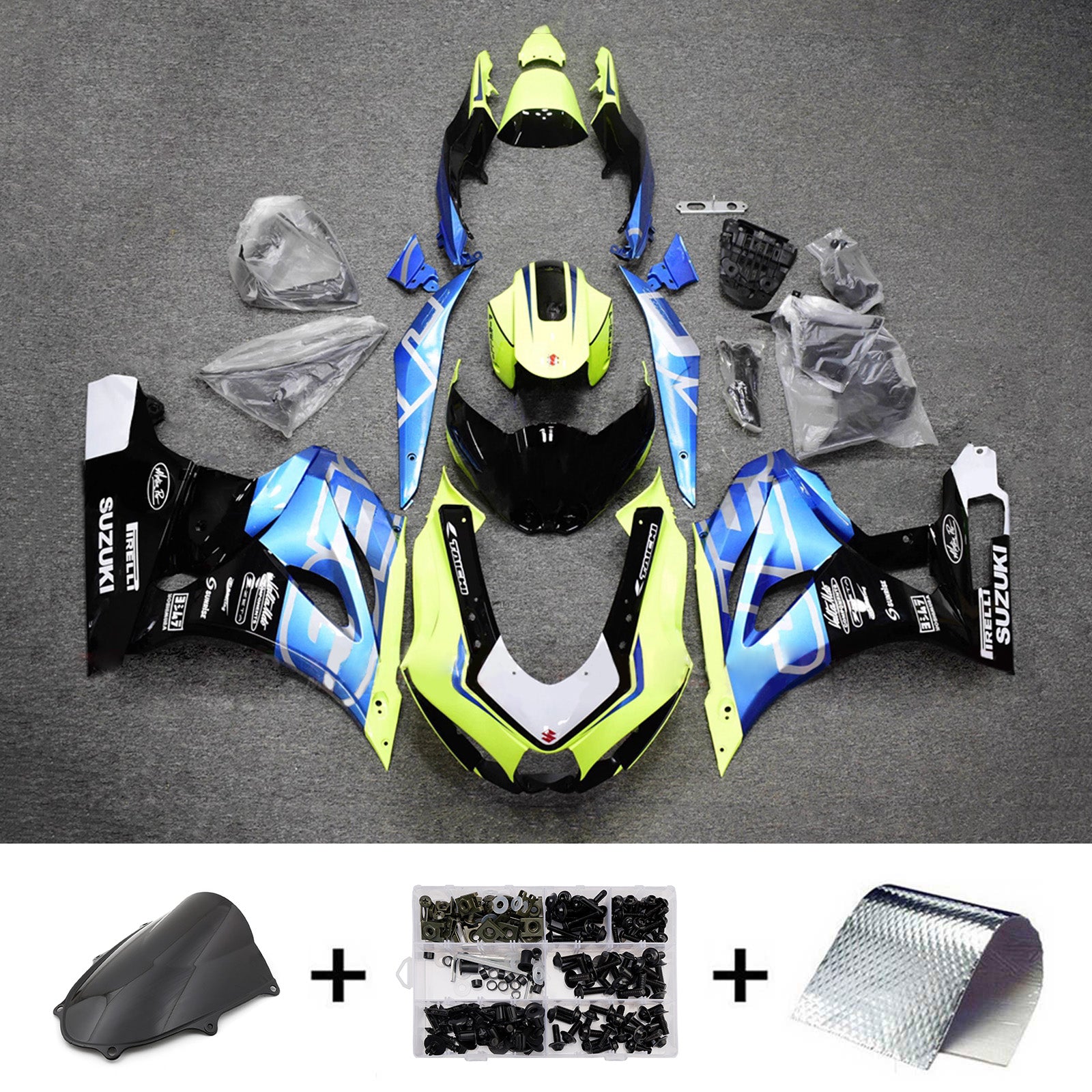Injection Fairing Kit Bodywork Plastic ABS For Suzuki GSXR1000 2017-2025 K17
