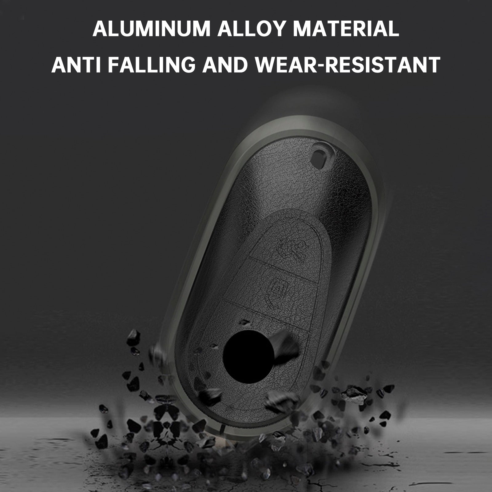 ALLIAGE CUIR Aluminium TPU Car clé Couvre de boîtier rose pour Benz GLC GLK CLS