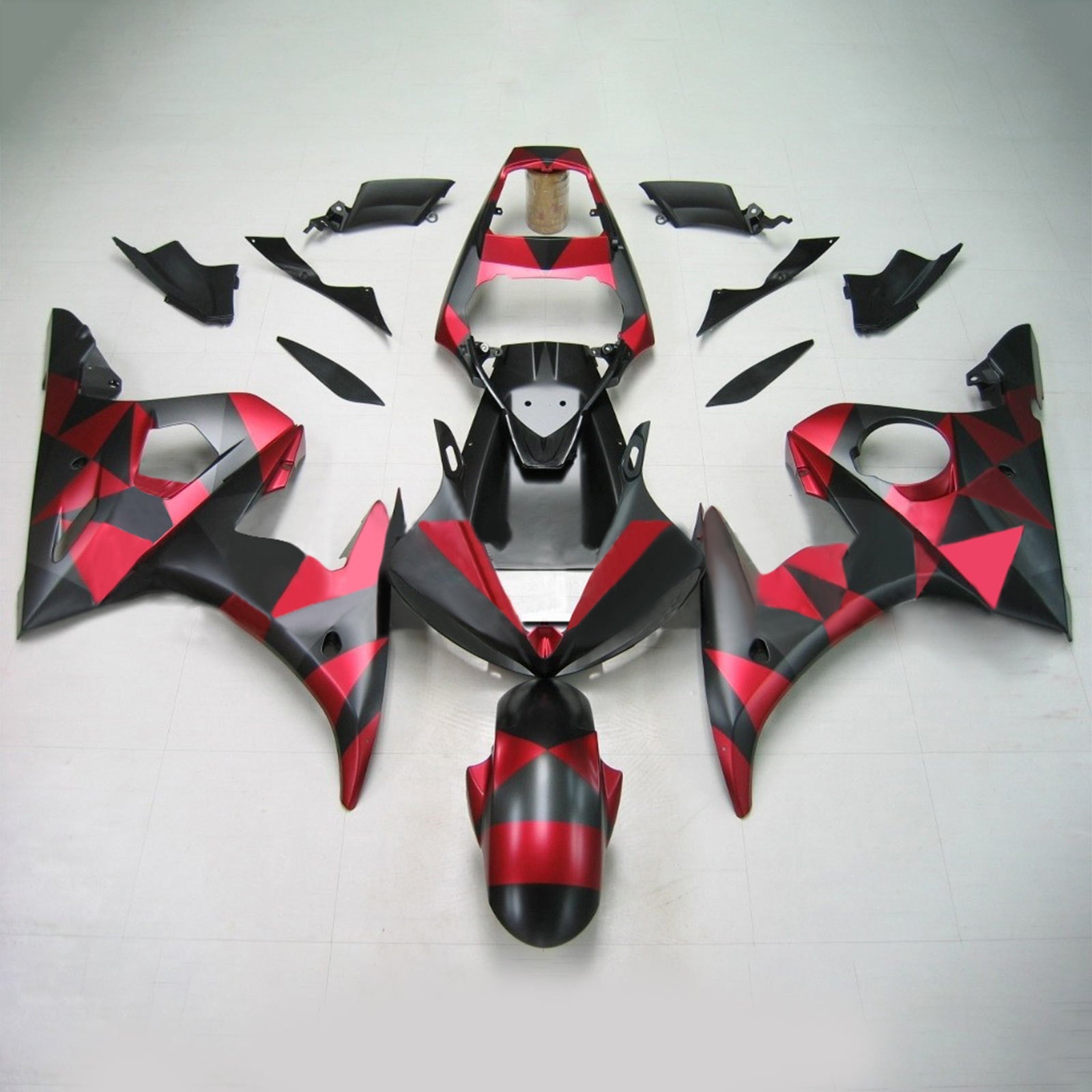 2005 Yamaha YZF 600 R6 Kit de carenagem de injeção Plástico ABS #157