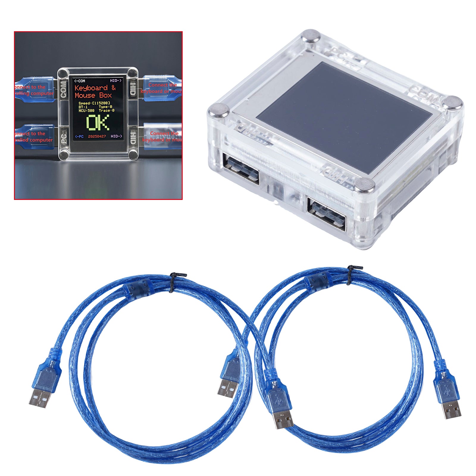 Kmbox toetsenbord-muiscontroller Dual Machine Control Learning Development Board