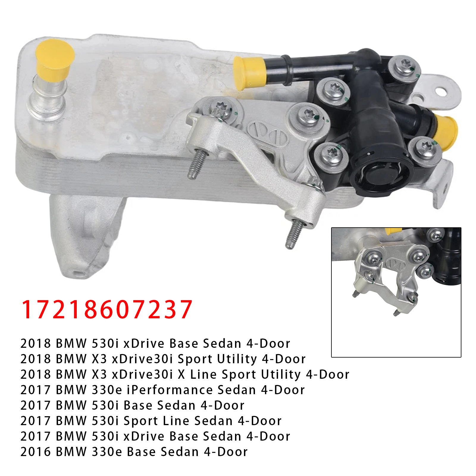 Transmissieoliekoeler 17218607237 voor BMW X3 X4 xDrive 430i 2.0L 2018-2023