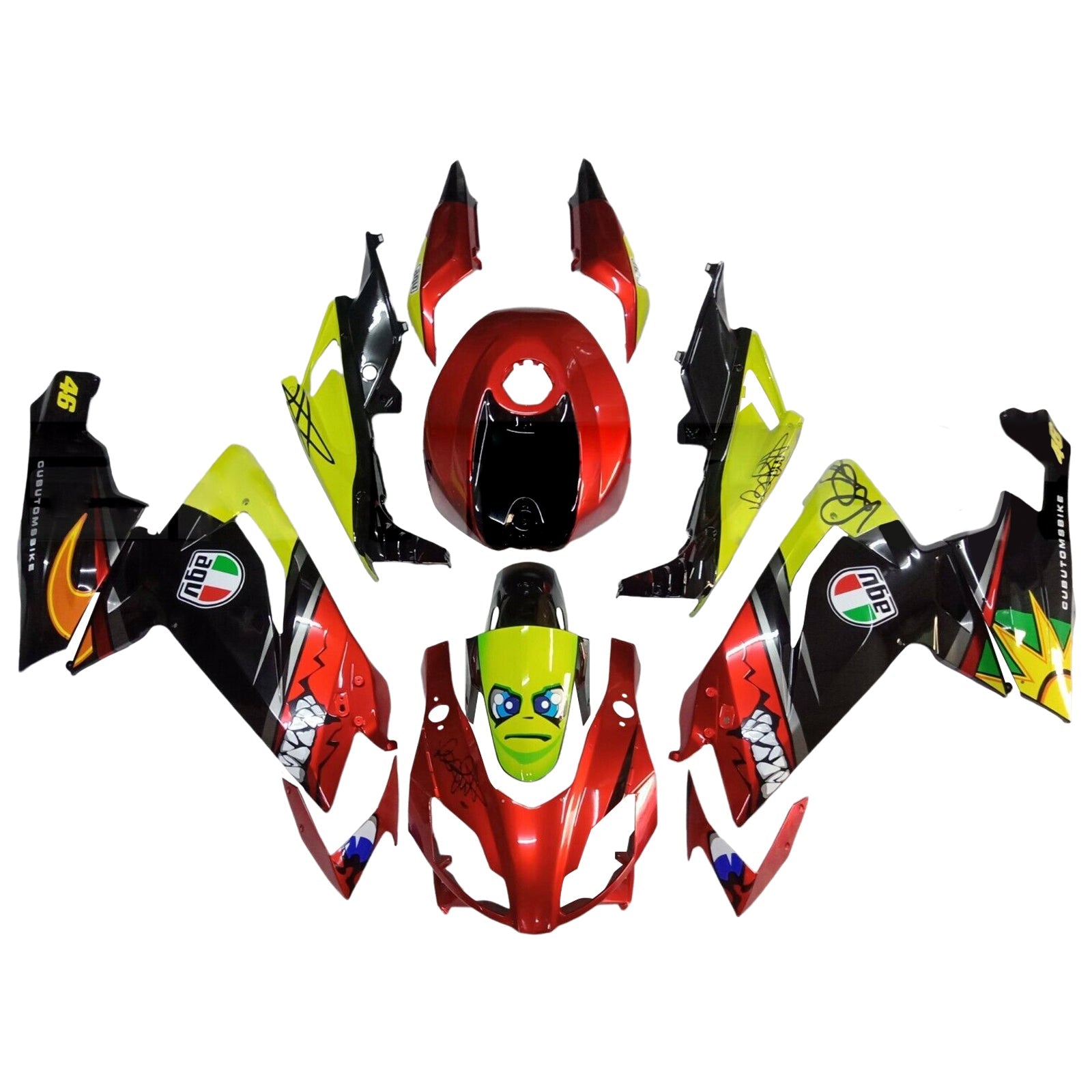 2012-2016 Aprilia RS4 125 50 Kit de carénage de carrosserie