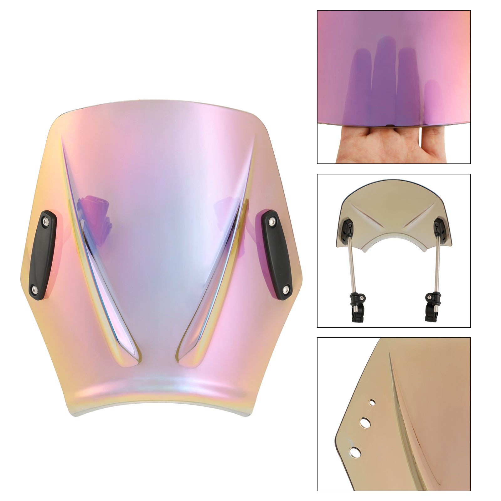 Motorfiets met 22mm/7/8" stuur Windscherm Windscherm Universeel