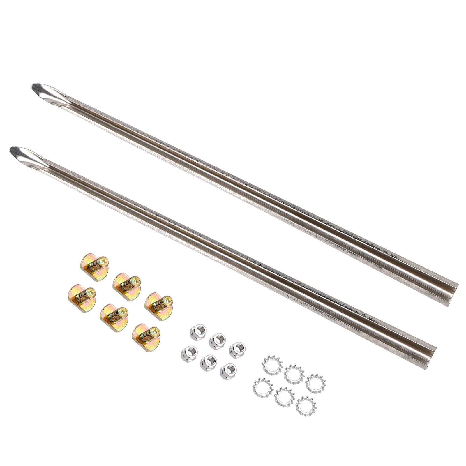Garniture de lances de garde-boue avant adaptée pour Touring Road King 1982-23 Softail 86-17