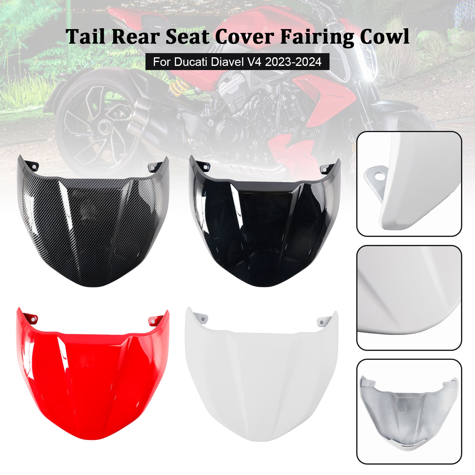 Capot de carénage de couverture de siège arrière Ducati Diavel V4 2023-2024