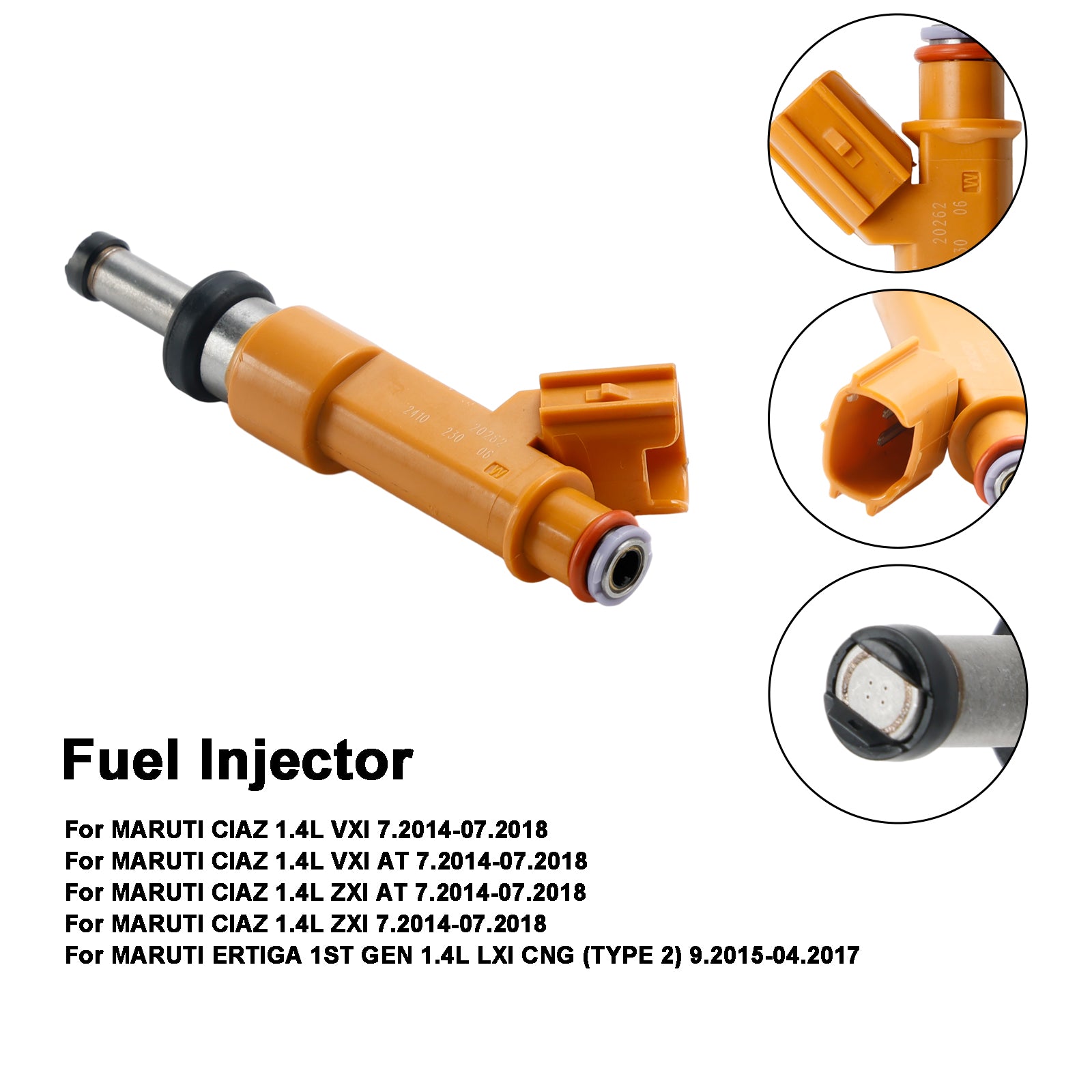 1pcs injecteur de carburant 15710m83p00 Fit Maruti Ciaz 1.4L Ertiga Swift Dzire