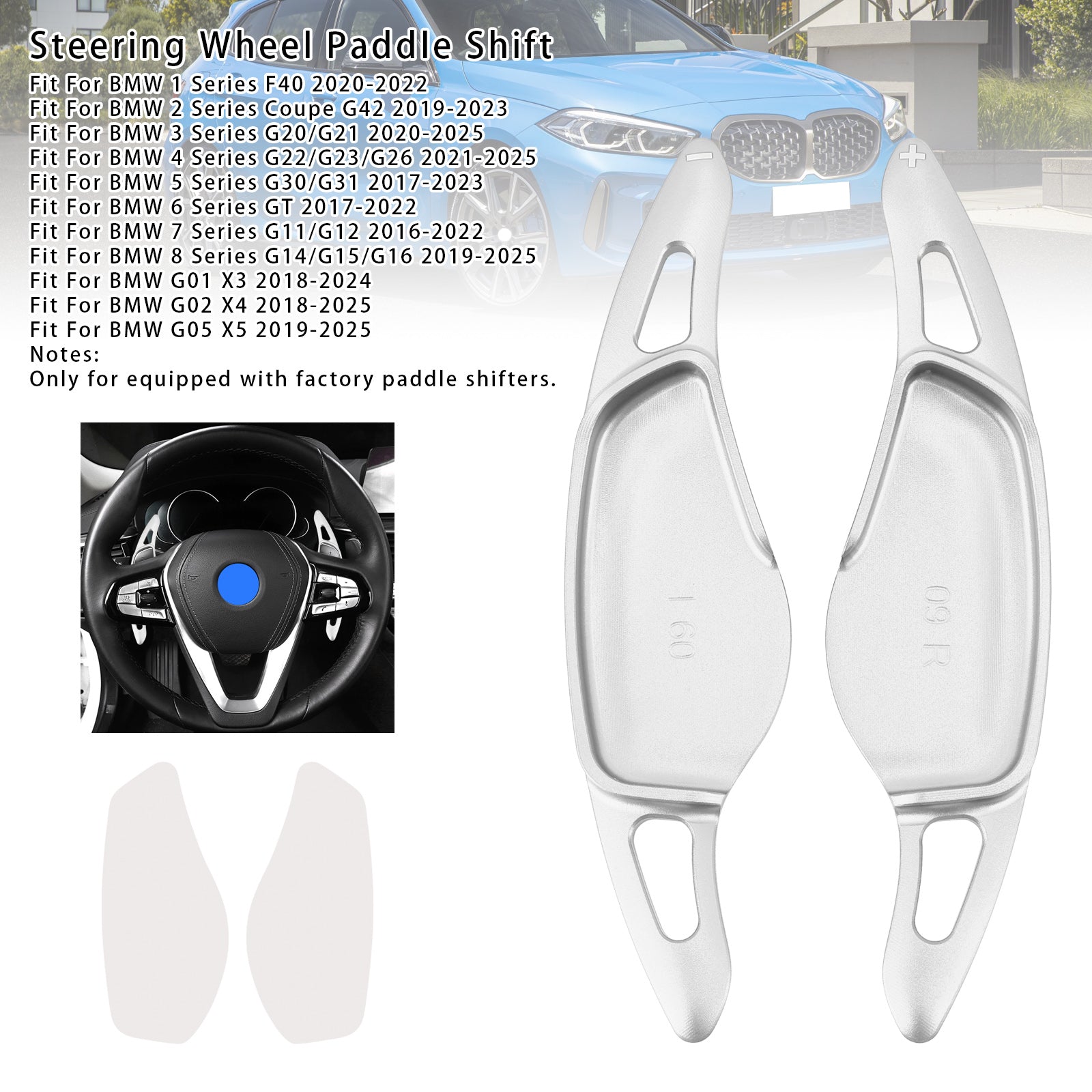 Stuurwiel Paddle Shifter voor BMW G20 G21 G30 G31 F40 F22