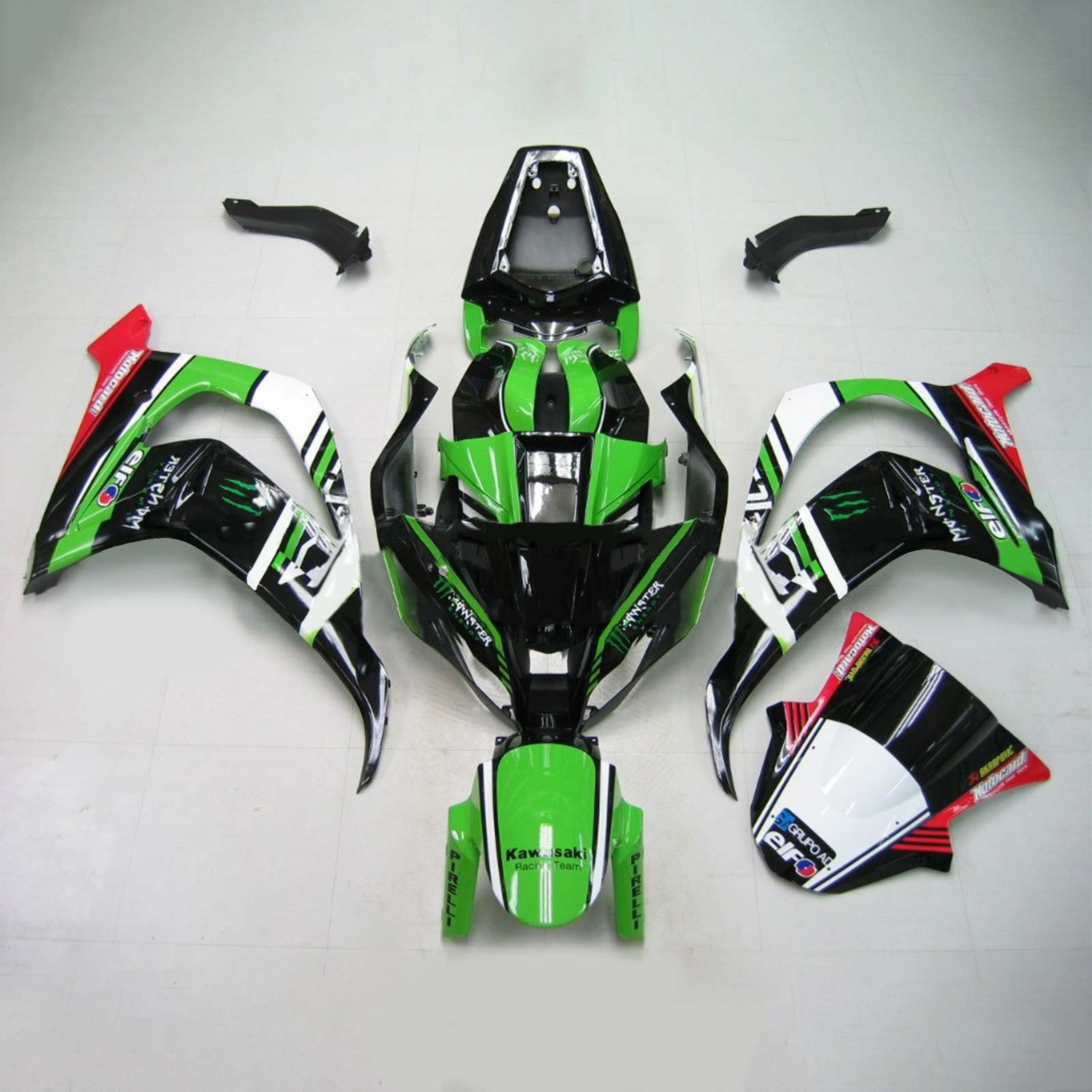2011-2015 Kawasaki ZX10R Amotopart vstrekovacia kapotážová kapotáž karosérium Bodywork plast ABS #113