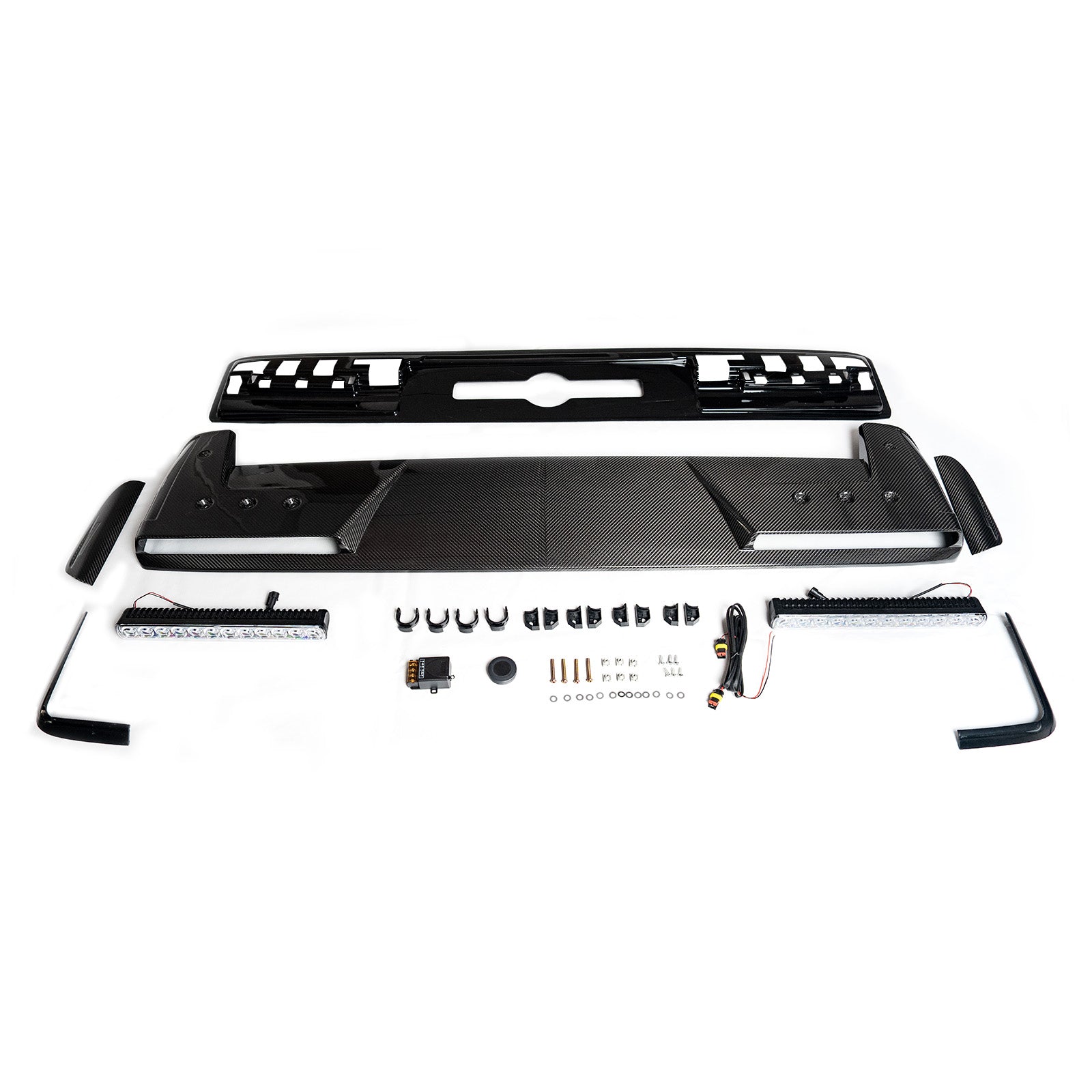Front Roof Spoiler Wing Fit Mercedes Benz G-Class W465 B800 2025+ W/ LED