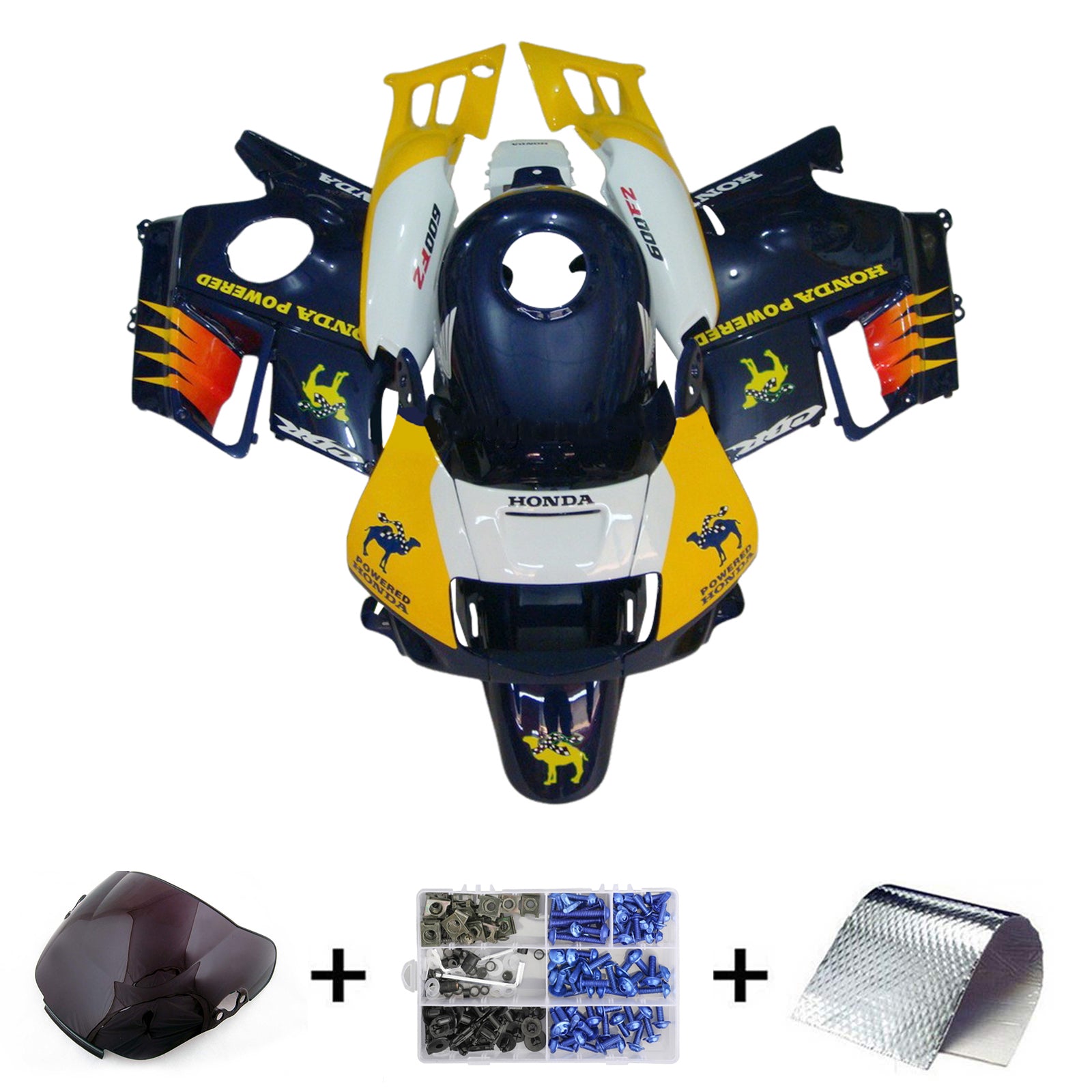 1991-1994 Honda CBR600 F2 Injeksjon Fairing Kit Bodywork Plastic Abs