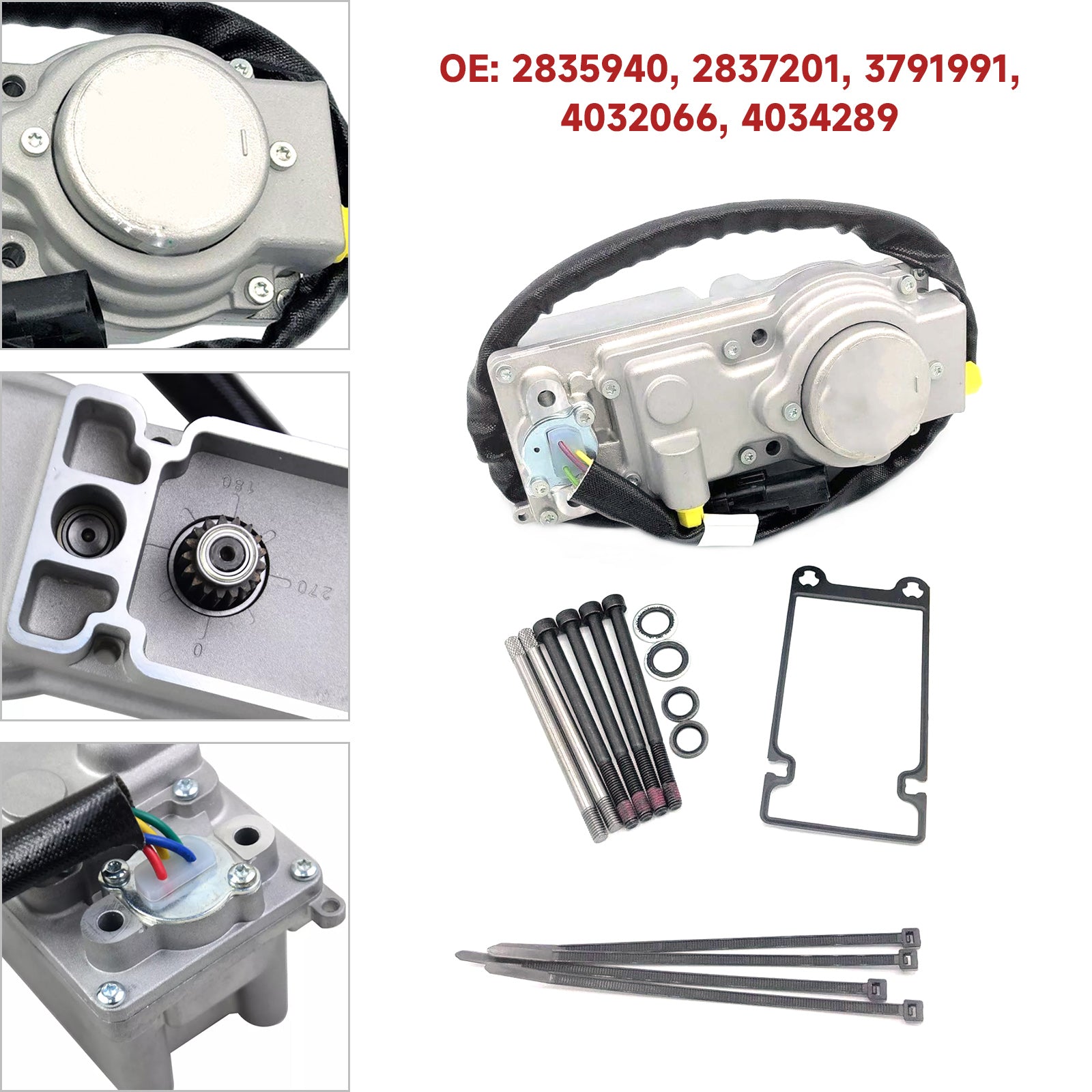 VGT elektronische actuator geschikt voor Cummins ISX Turbo onderdeel 4034289 RX of 6378270 RX