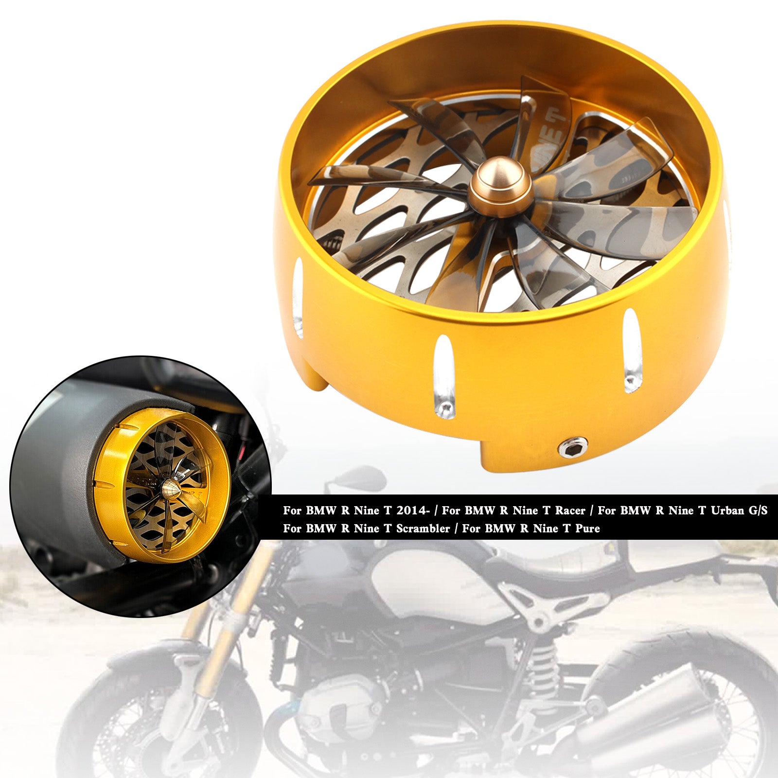 BMW r nove t nove t r9t tampa de entrada de tampas de ar filtro