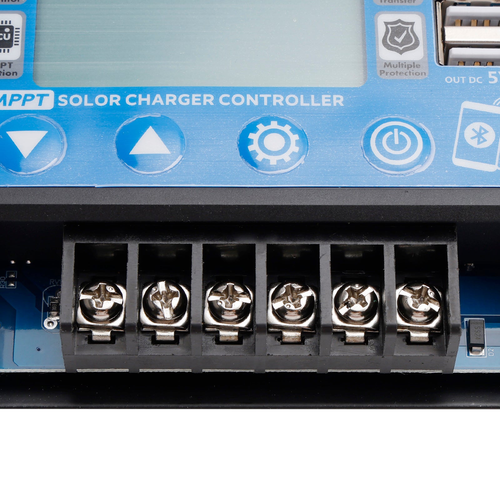 30/60A ingebedde, opklikbare energieopslag, speciale MPPT-zonnecontroller Bluetooth