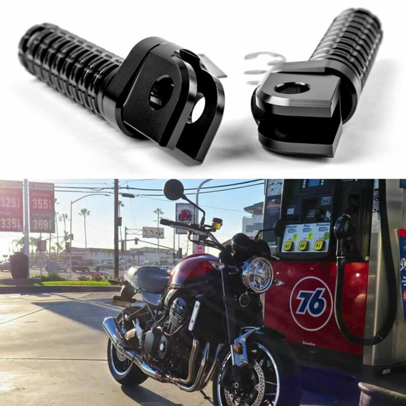 400 CNC KAWASAKI 300 FOOTPEGS 650 NINJA FRED R 250 1000 R BLAK GB FOOTRESTS