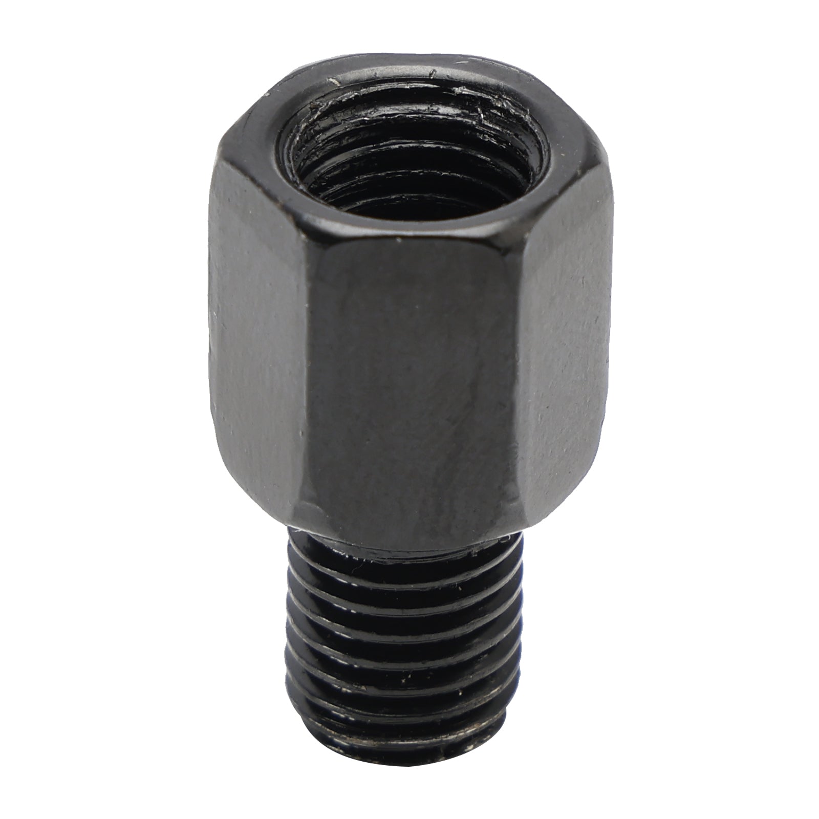 2 Univerzálne fit motocykle zrkadlové adaptéry 10 mm reverz na 10 mm štandard