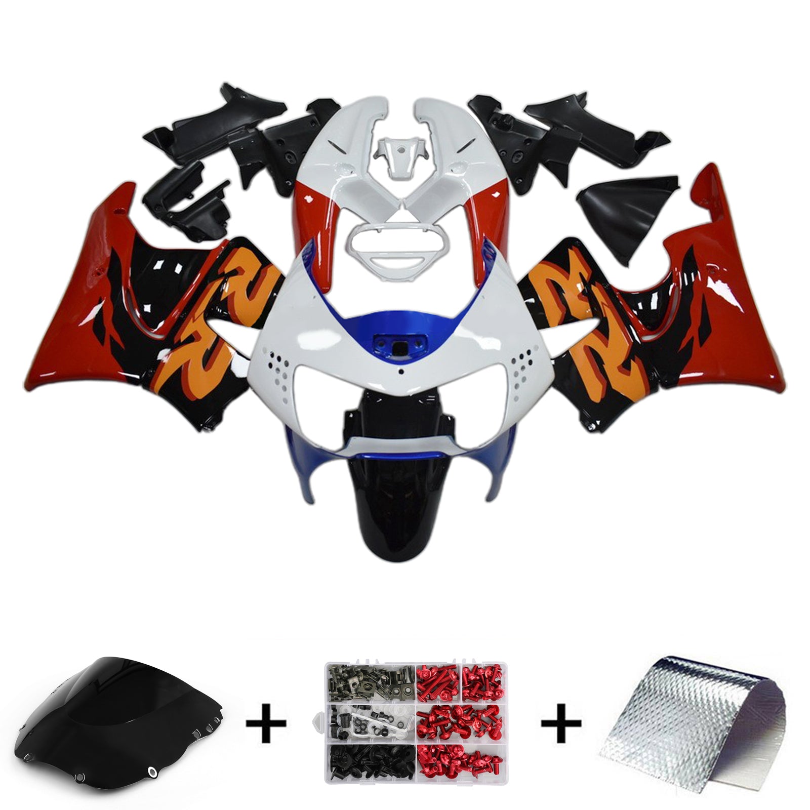 1998-1999 Honda CBR900RR 919 Injeksjon Fairing Kit Bodywork Plastic ABS