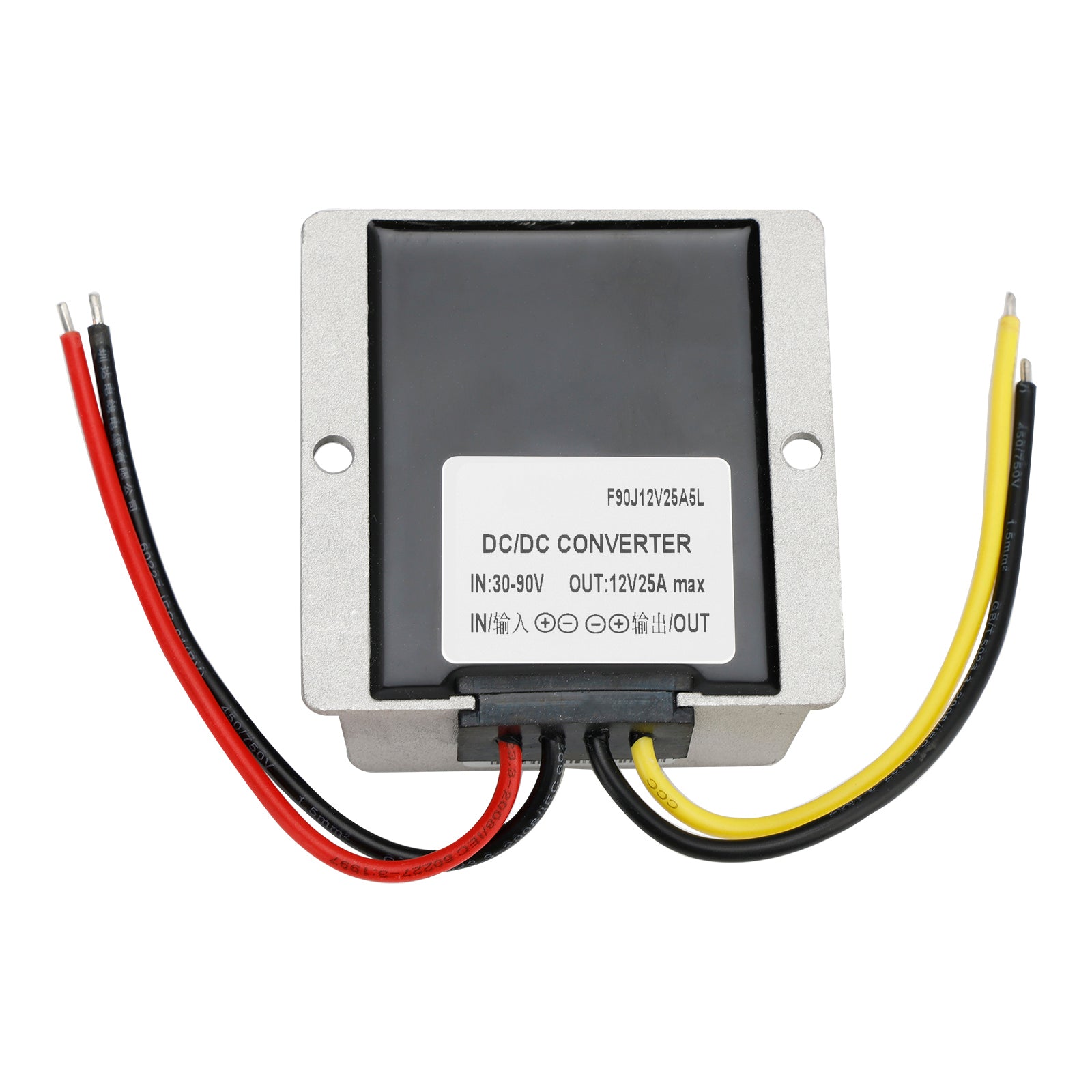 Régulateur de convertisseur d'alimentation abaisseur étanche DC 30-90V à 12V 25A 300W