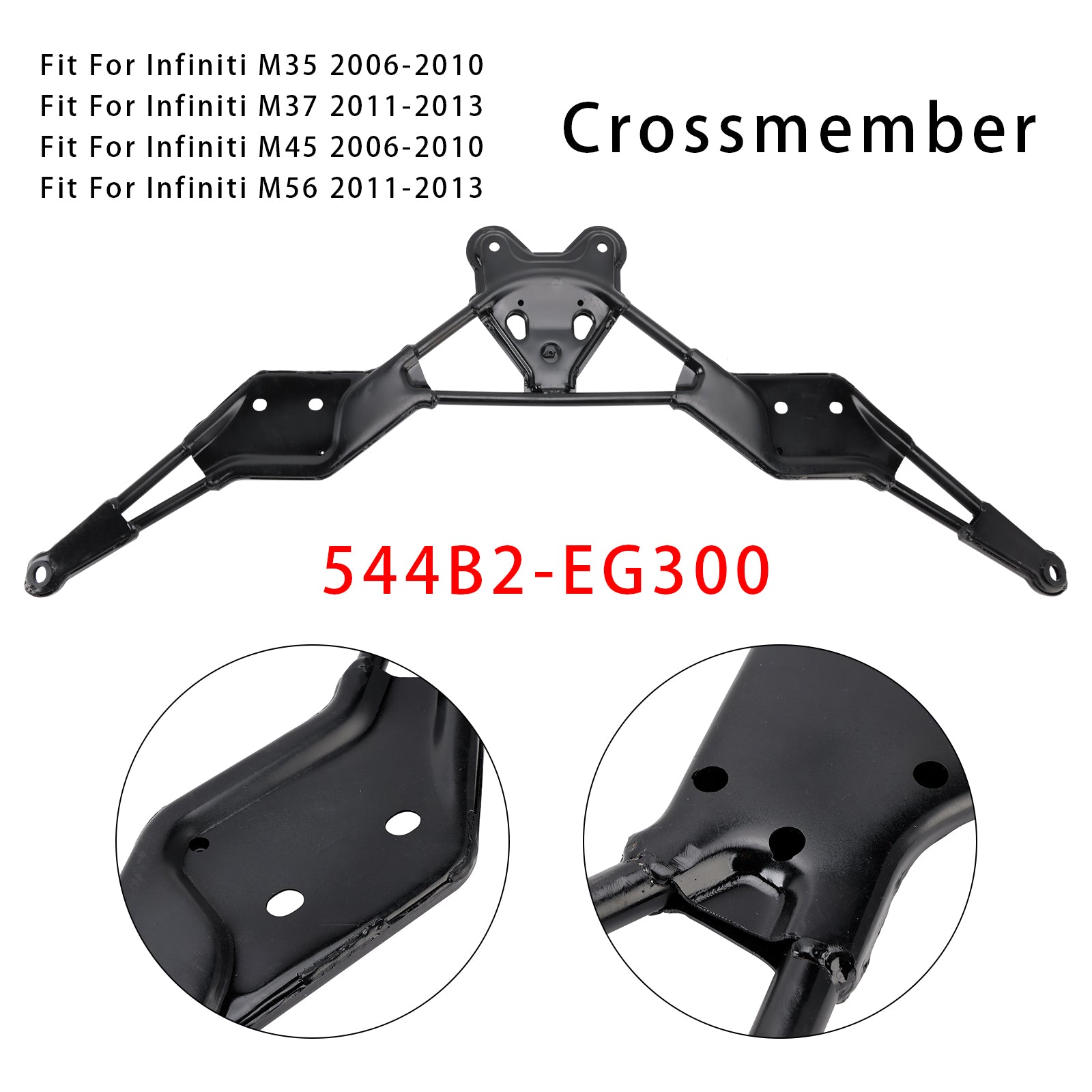 Front Crossmember Subframe Bracket For Infiniti EX35 G35 G37 M35 544B2-EG300